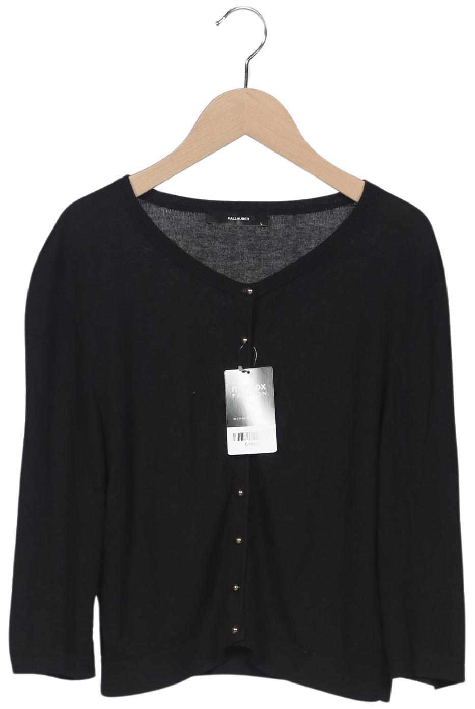 

Hallhuber Damen Strickjacke, schwarz, Gr. 42