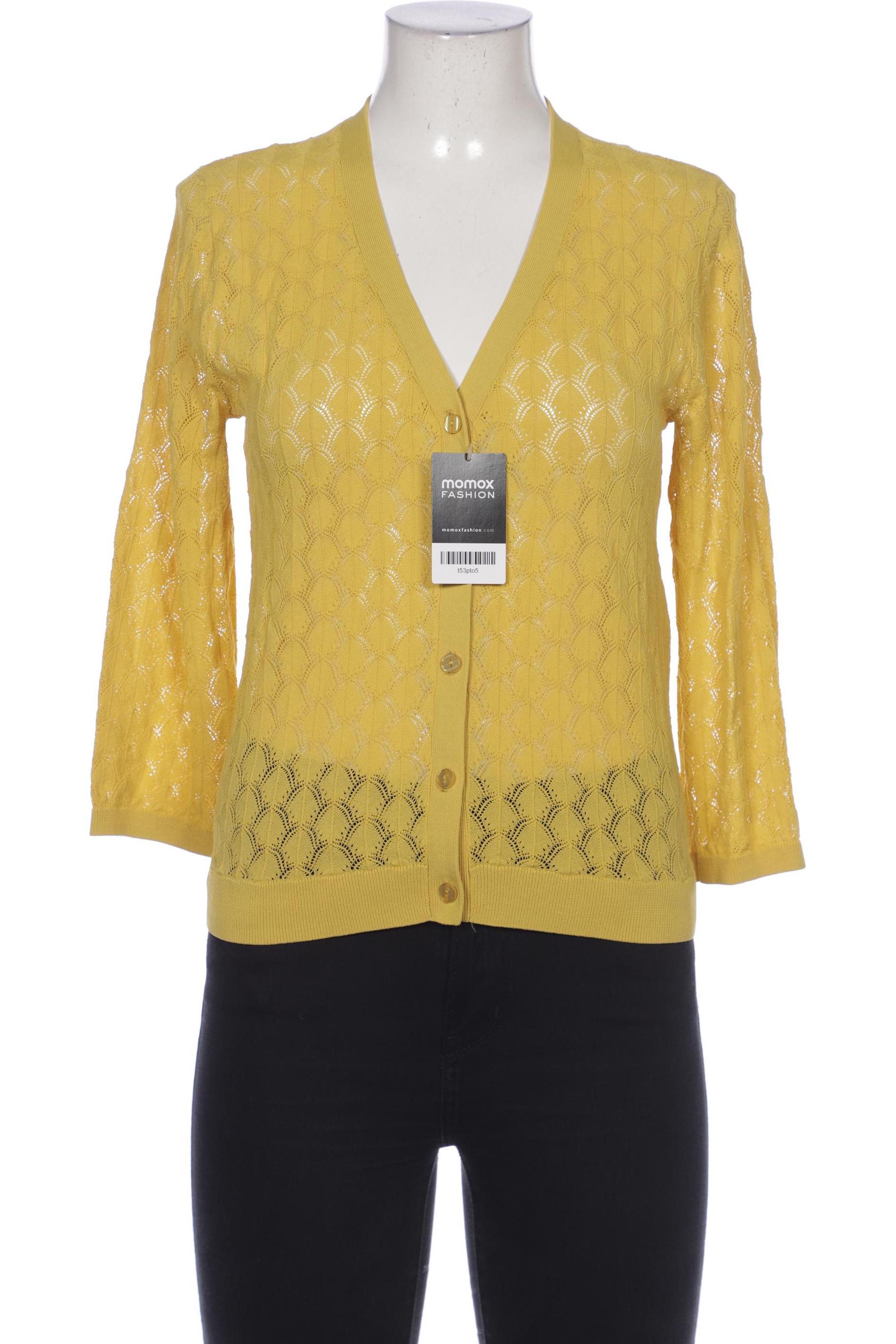 

Hallhuber Damen Strickjacke, gelb, Gr. 42