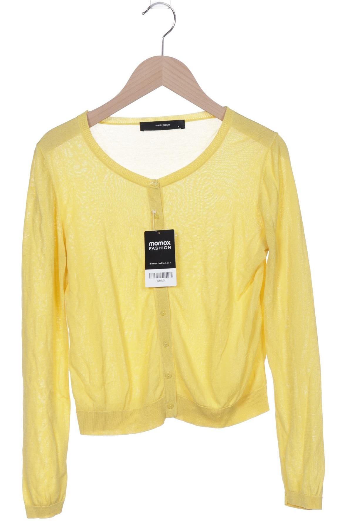 

Hallhuber Damen Strickjacke, gelb, Gr. 36