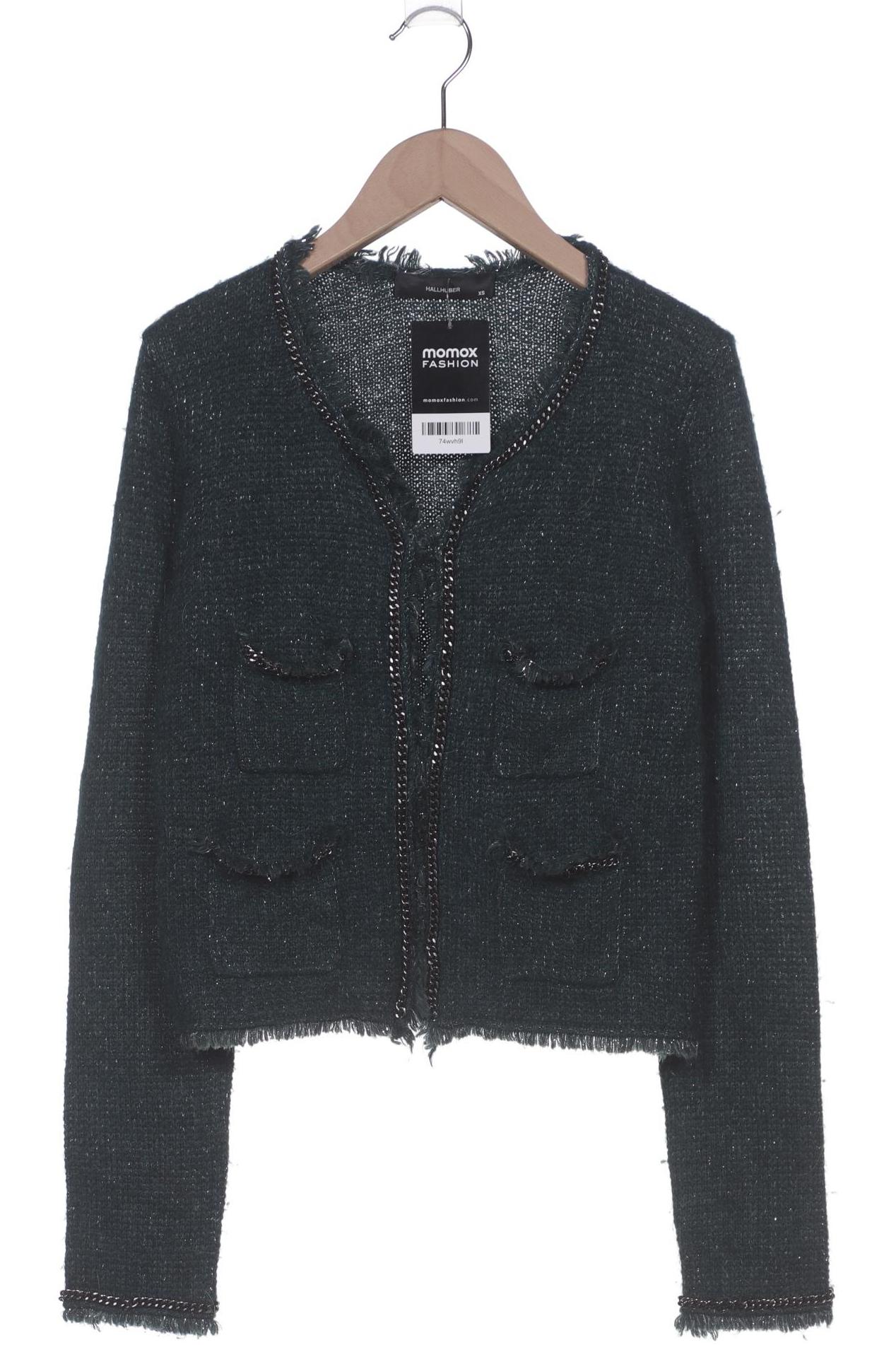 

Hallhuber Damen Strickjacke, grün, Gr. 34