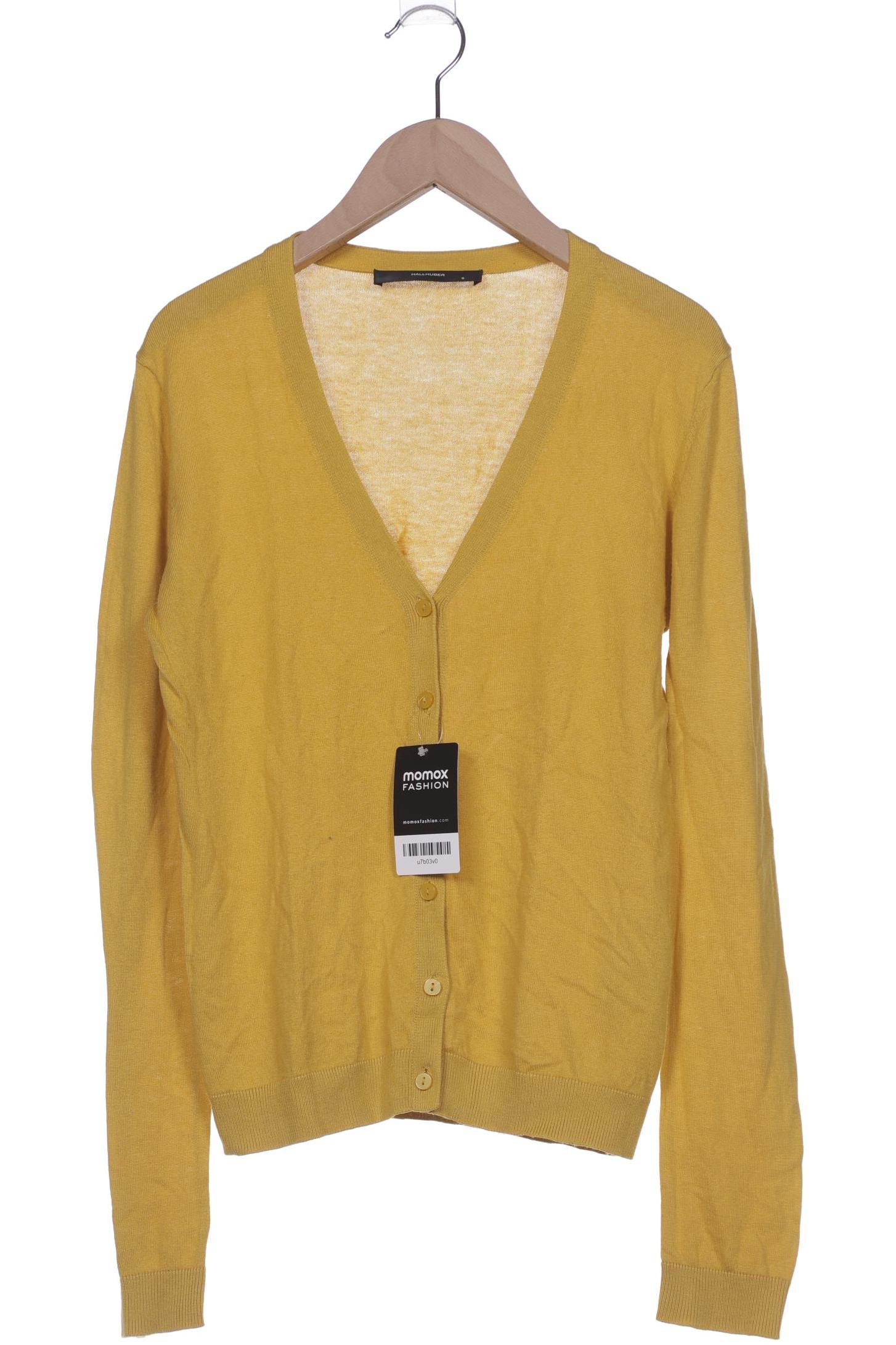 

Hallhuber Damen Strickjacke, gelb, Gr. 36