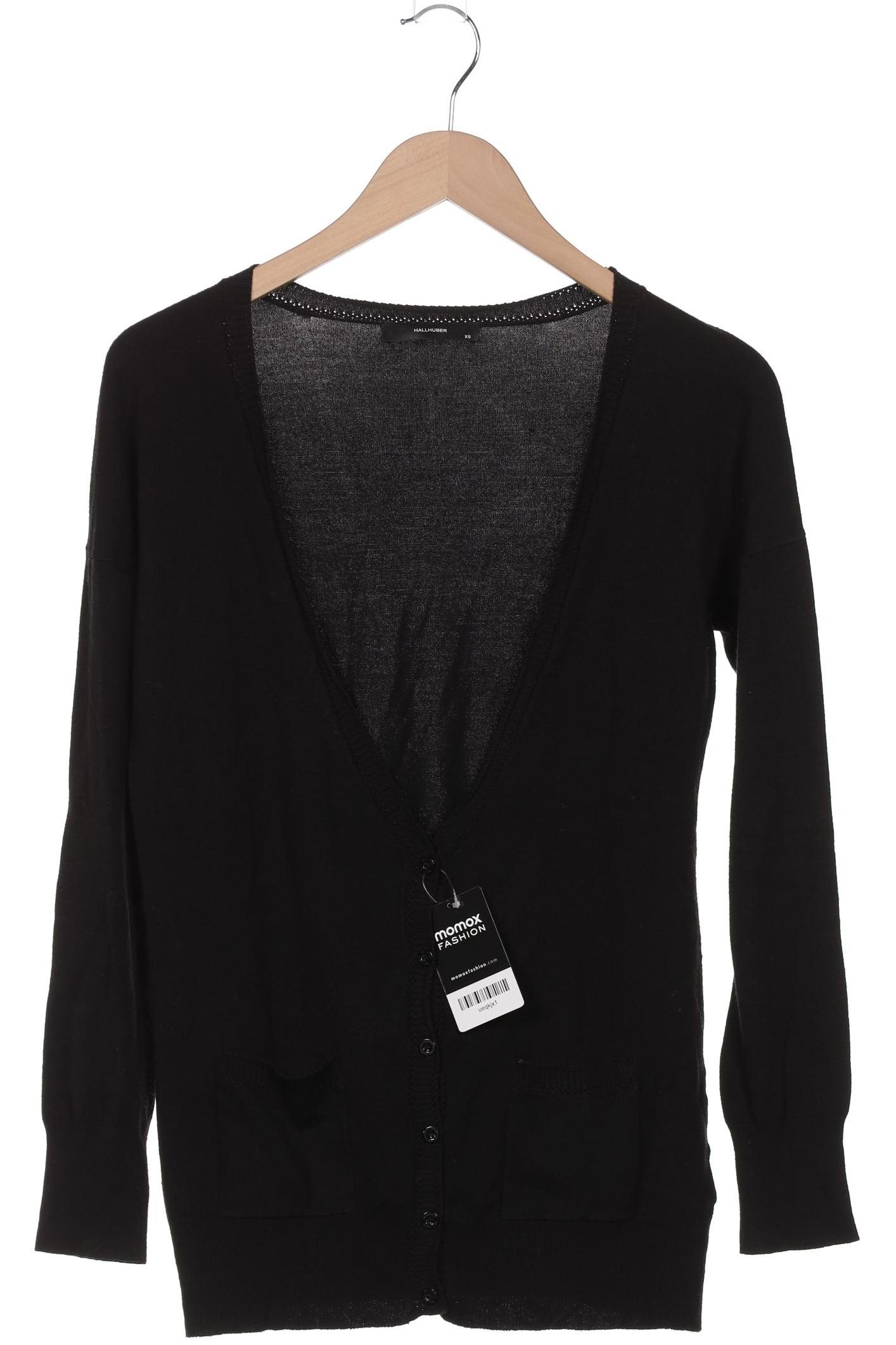 

Hallhuber Damen Strickjacke, schwarz, Gr. 34