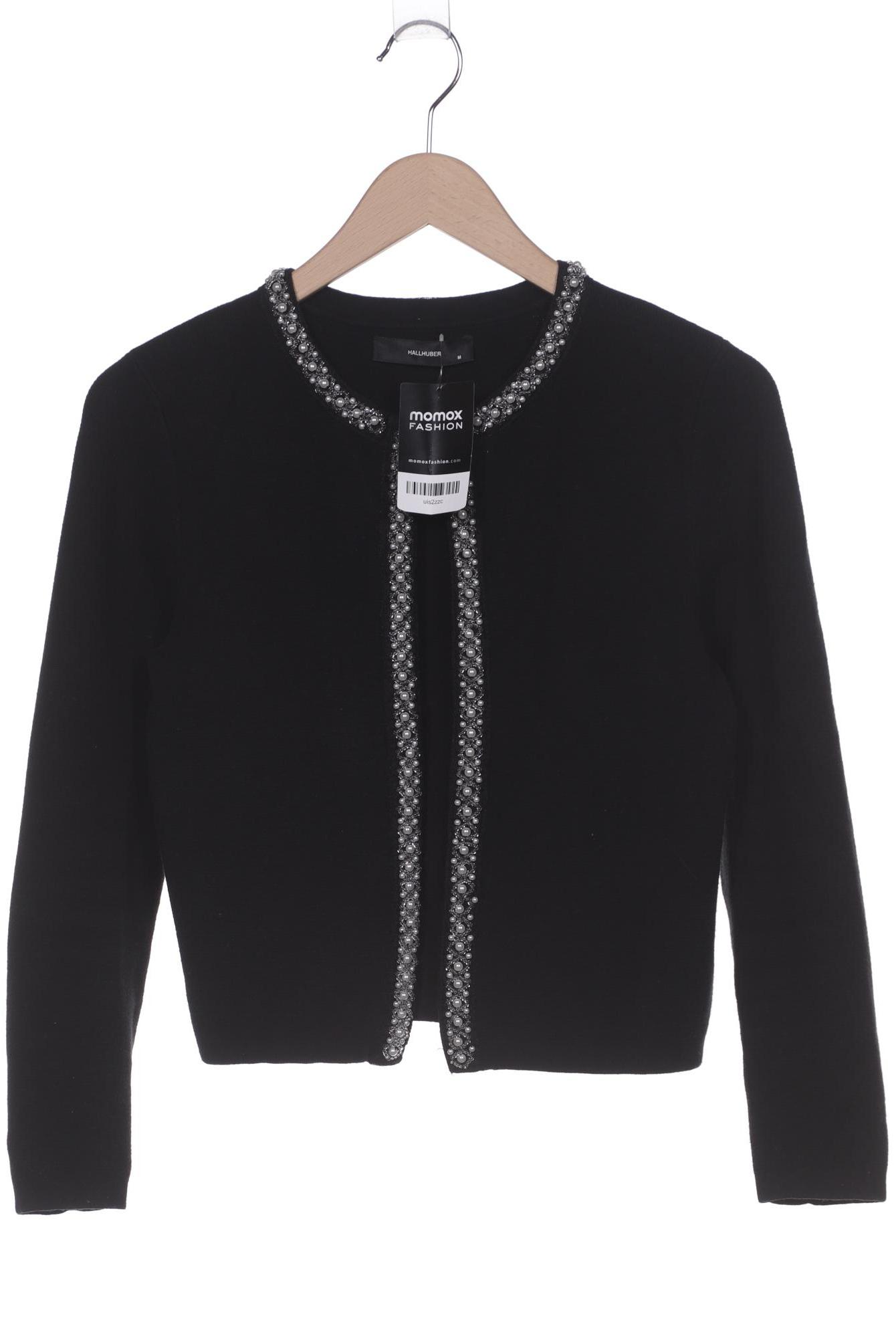 

Hallhuber Damen Strickjacke, schwarz, Gr. 38