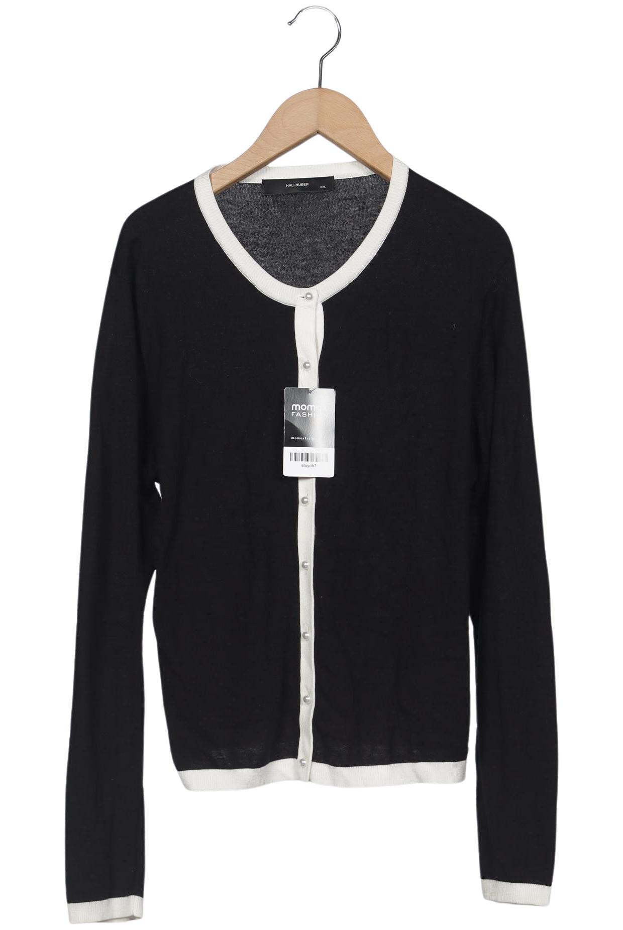 

Hallhuber Damen Strickjacke, schwarz, Gr. 46