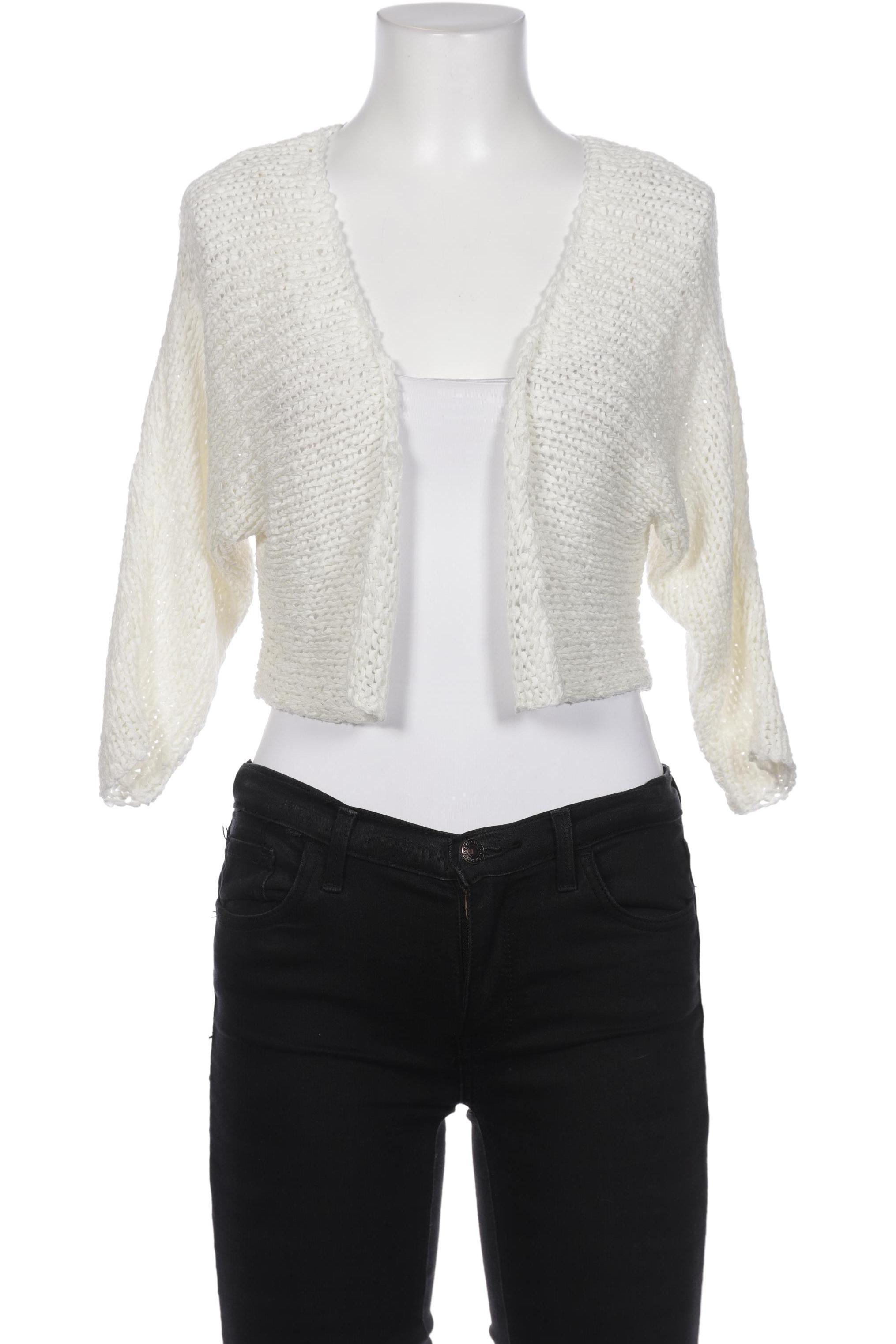 

Hallhuber Damen Strickjacke, weiß, Gr. 34