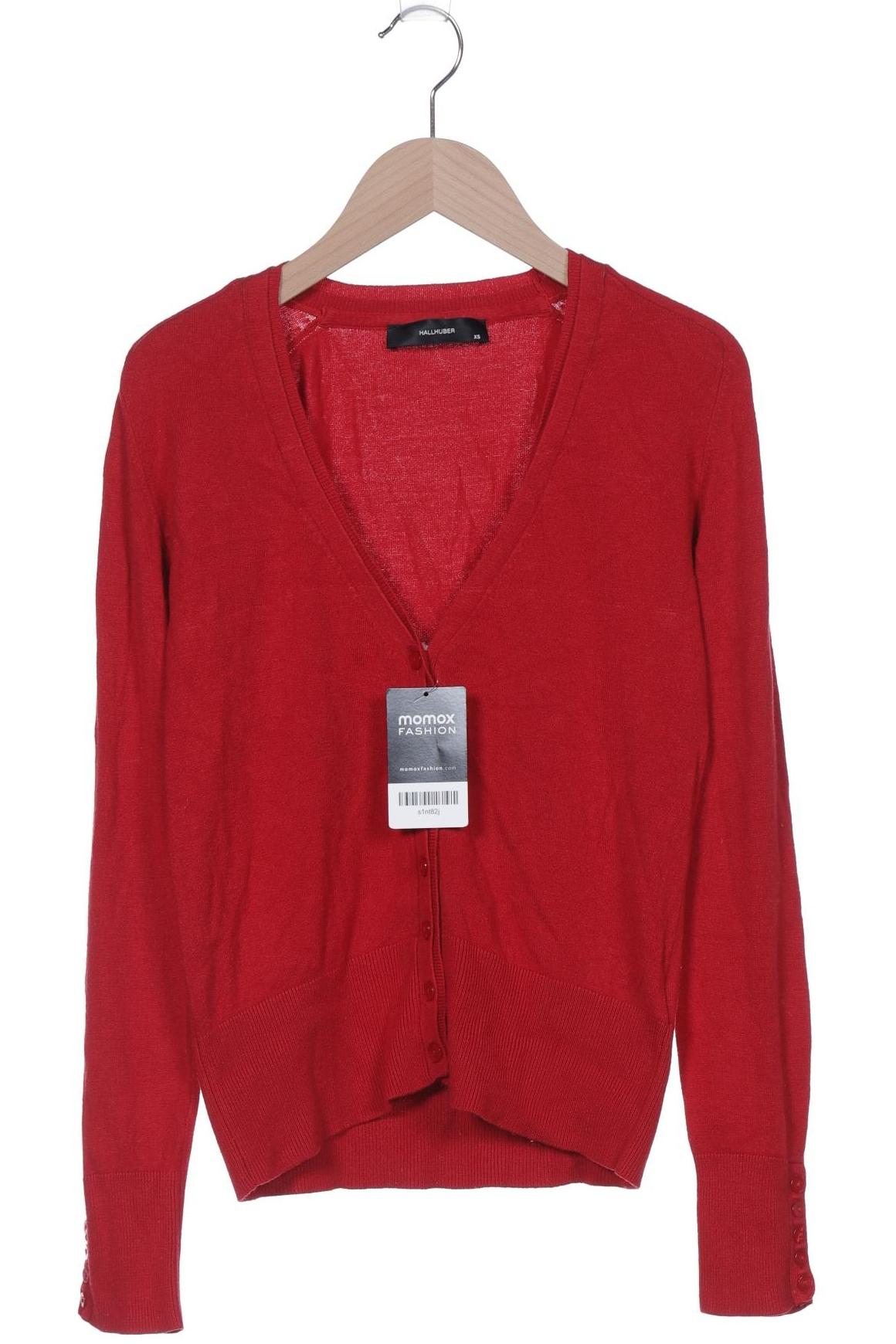 

Hallhuber Damen Strickjacke, rot, Gr. 34