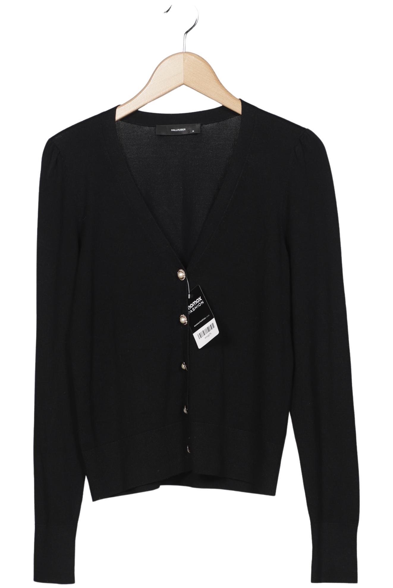 

Hallhuber Damen Strickjacke, schwarz, Gr. 38
