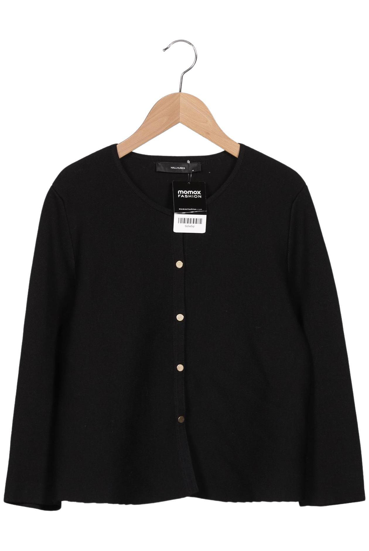 

Hallhuber Damen Strickjacke, schwarz, Gr. 38