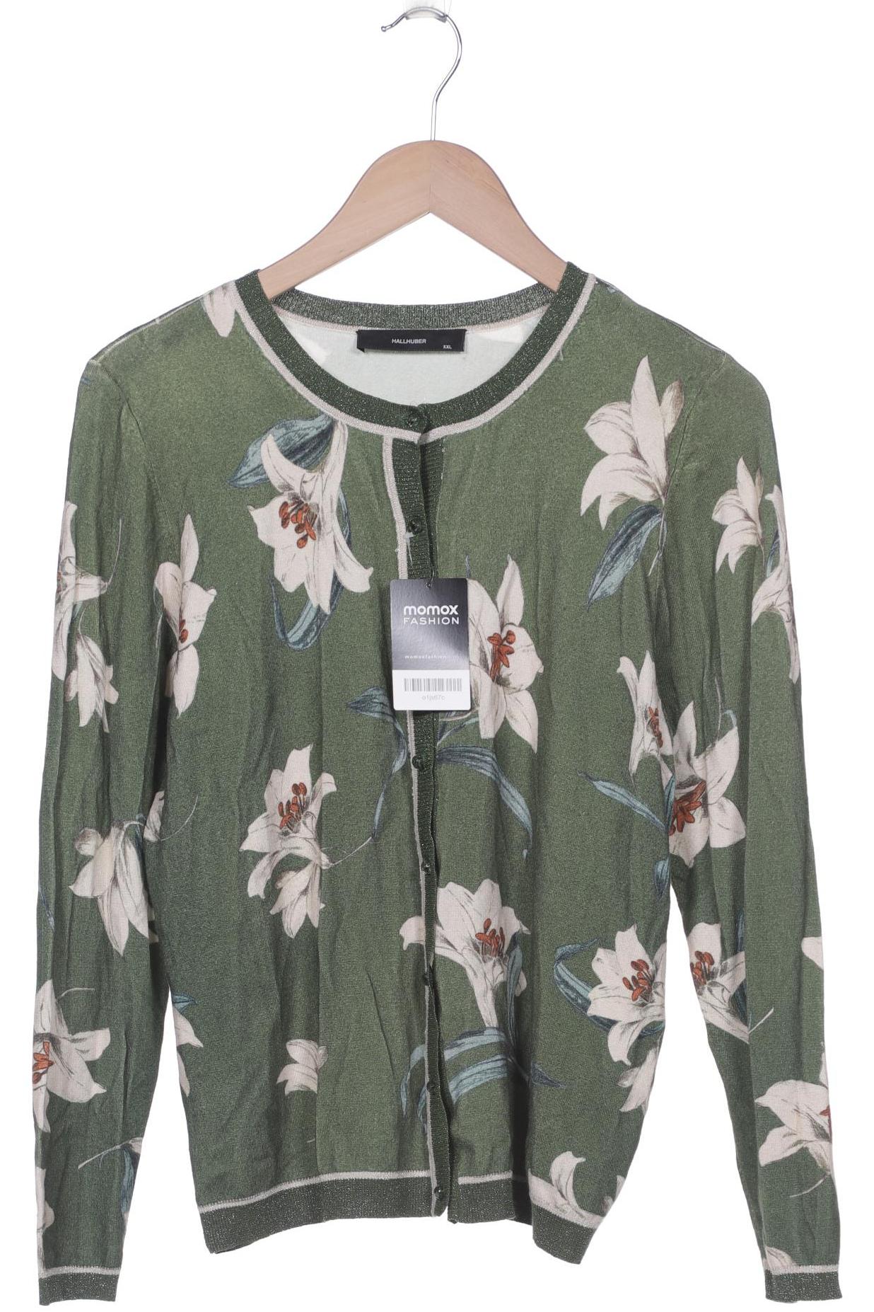

Hallhuber Damen Strickjacke, grün, Gr. 46