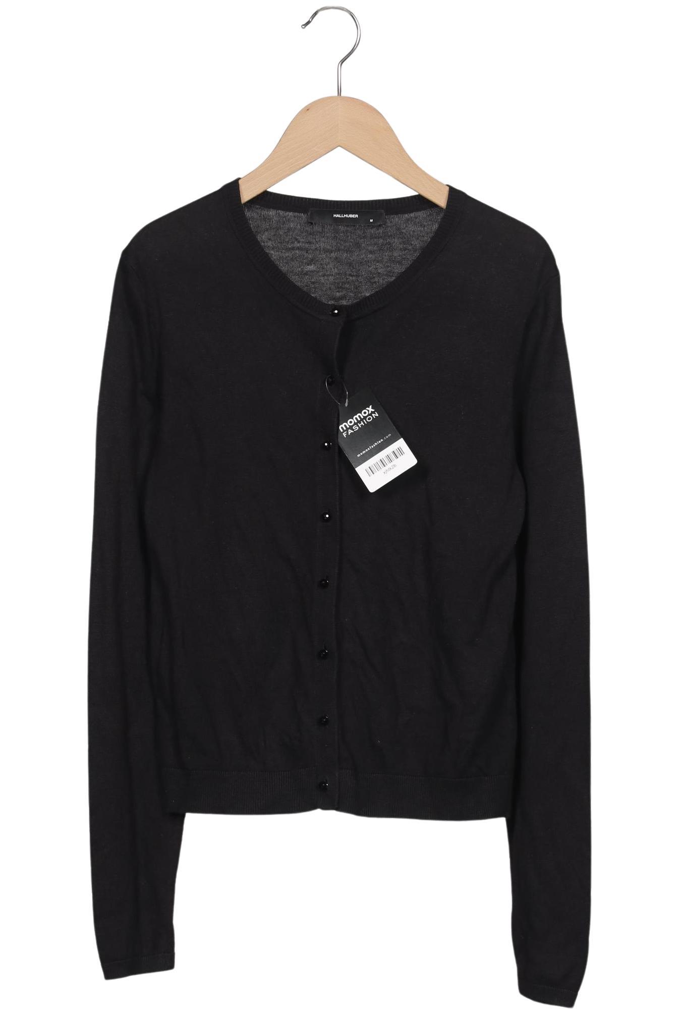 

Hallhuber Damen Strickjacke, schwarz, Gr. 38