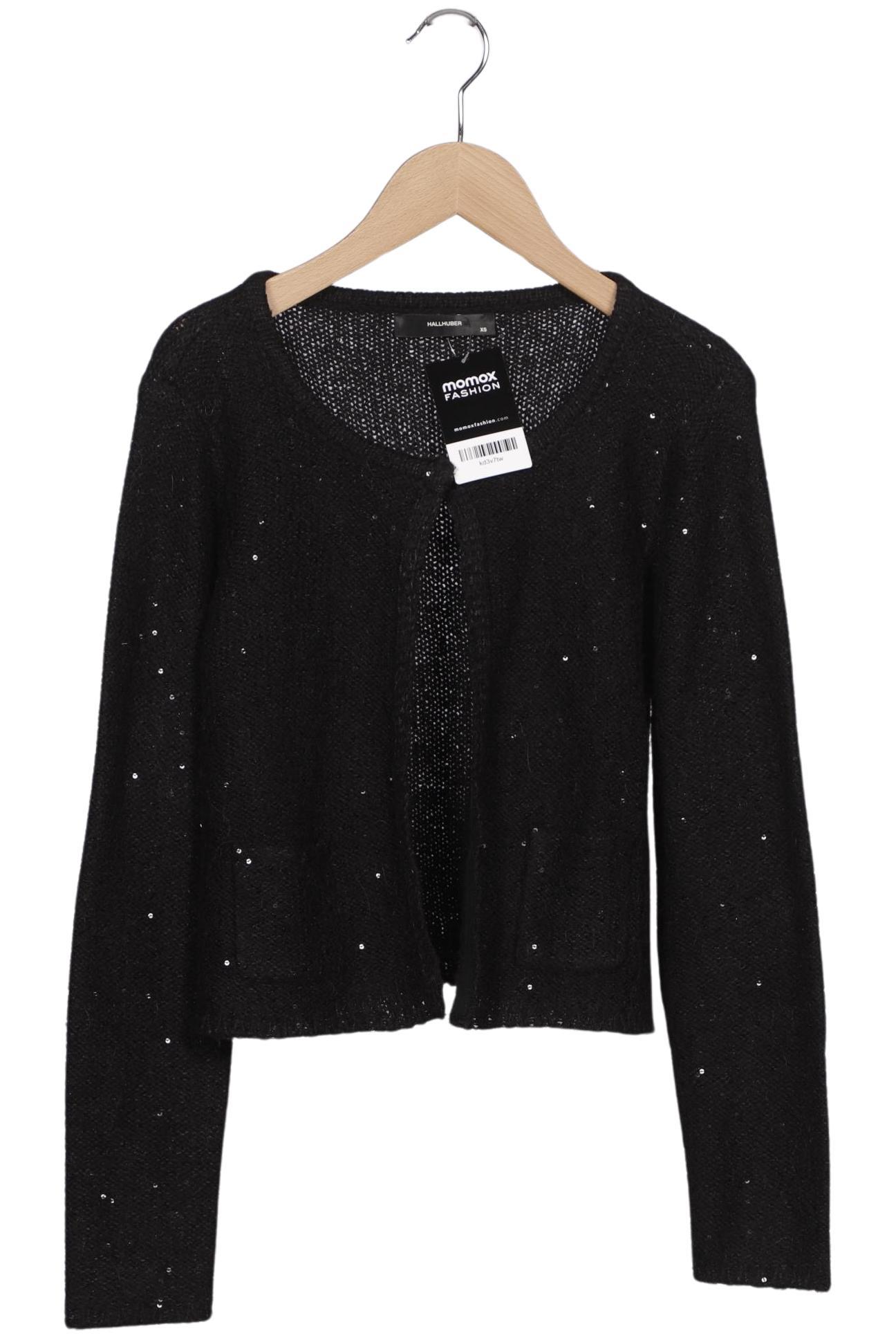 

Hallhuber Damen Strickjacke, schwarz, Gr. 34