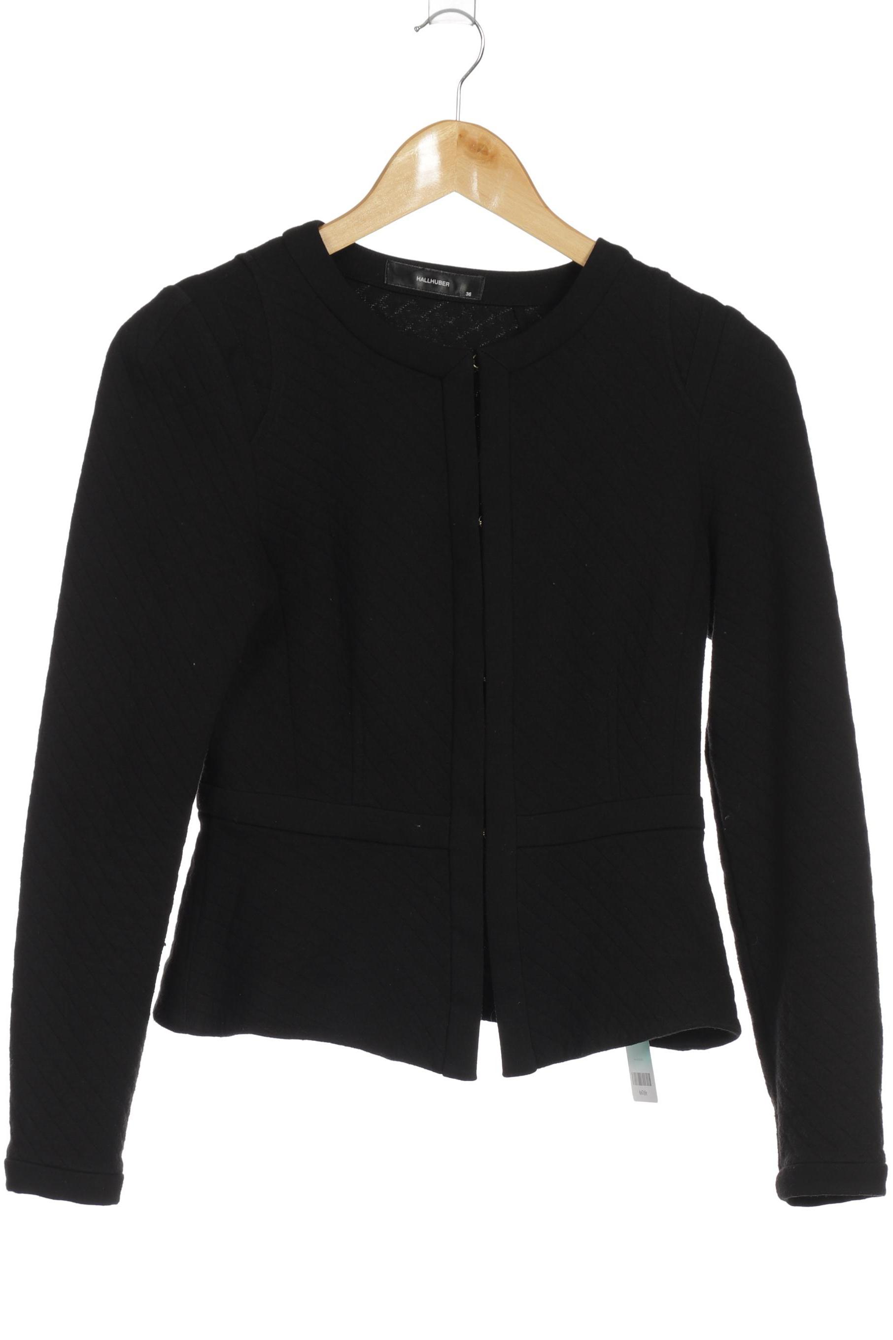 

Hallhuber Damen Strickjacke, schwarz, Gr. 36