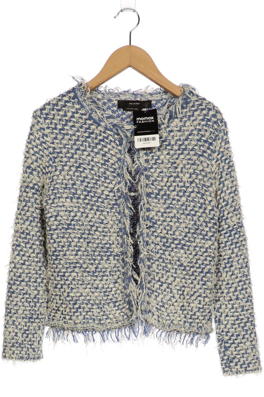 

Hallhuber Damen Strickjacke, blau, Gr. 36