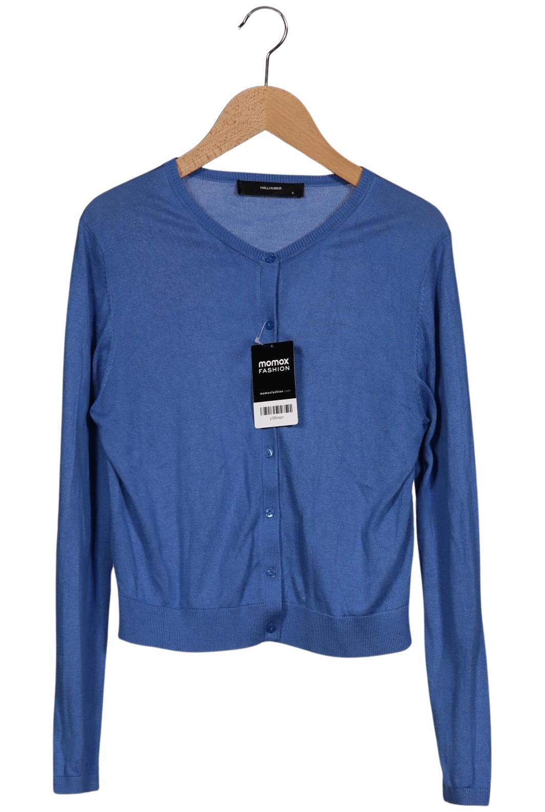 

Hallhuber Damen Strickjacke, blau, Gr. 36