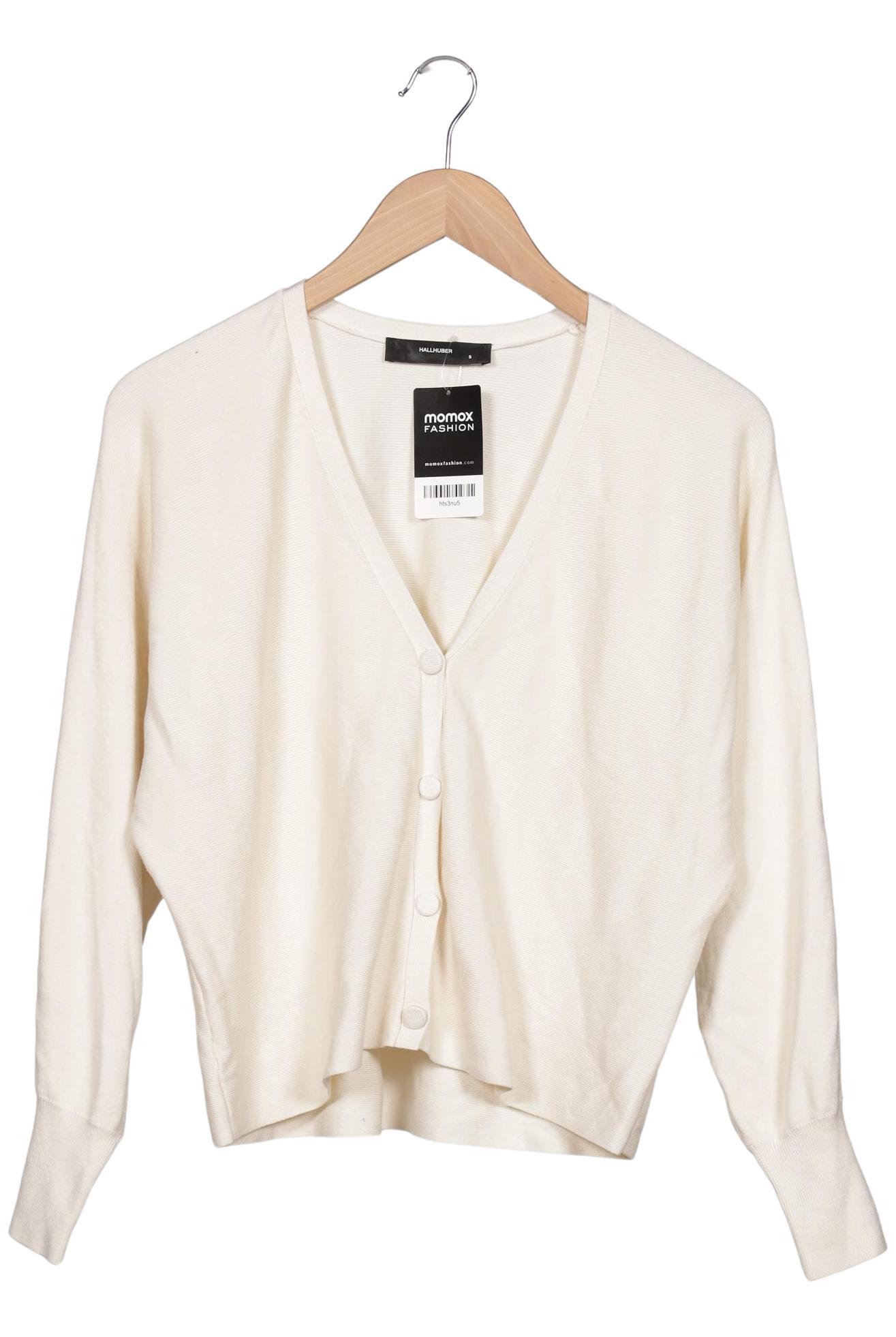 

Hallhuber Damen Strickjacke, cremeweiß, Gr. 36