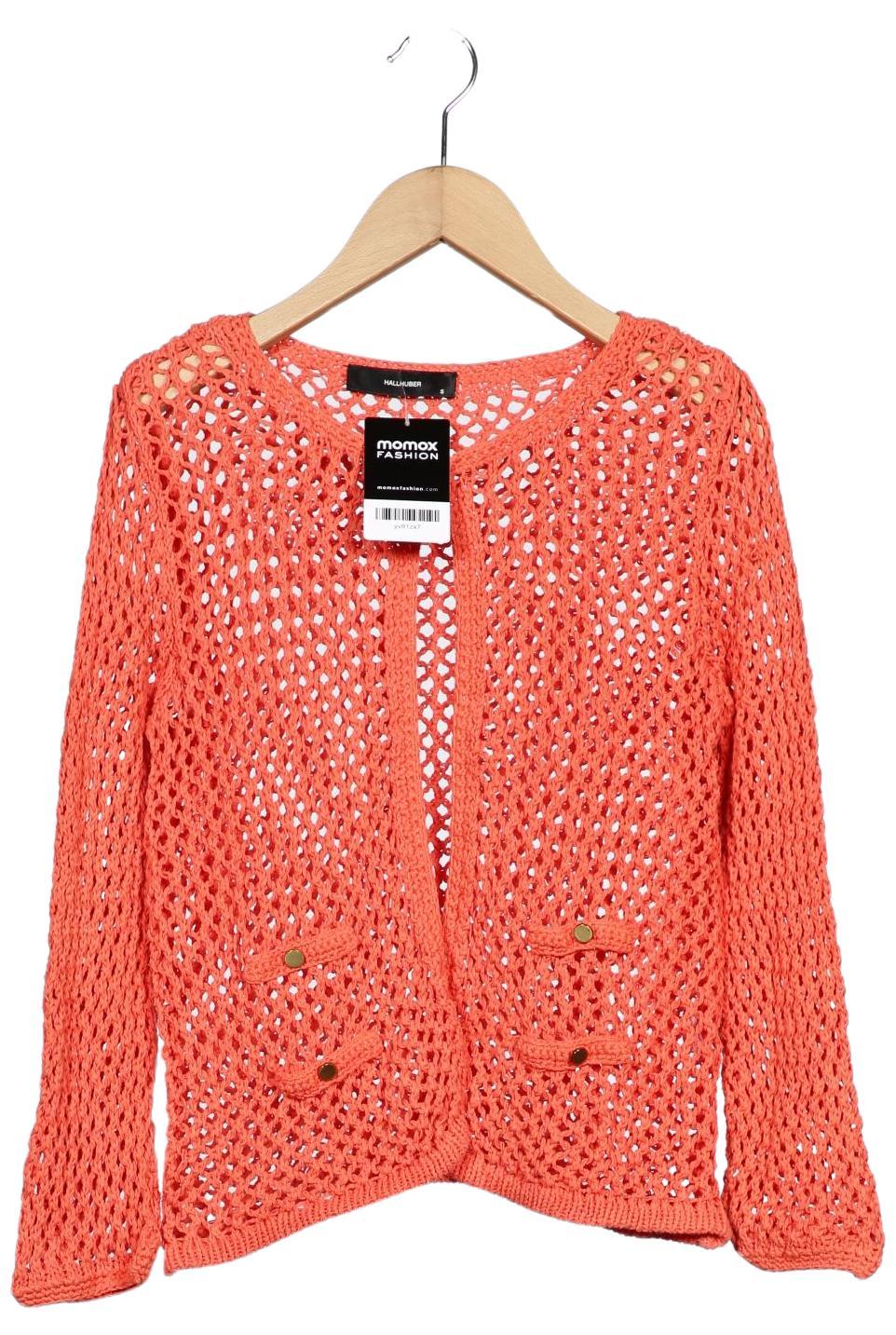 

Hallhuber Damen Strickjacke, orange, Gr. 36