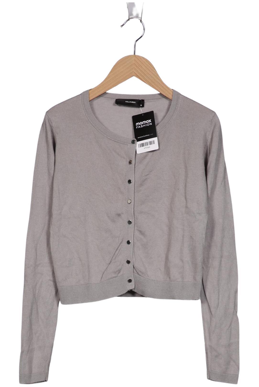 

Hallhuber Damen Strickjacke, grau, Gr. 34