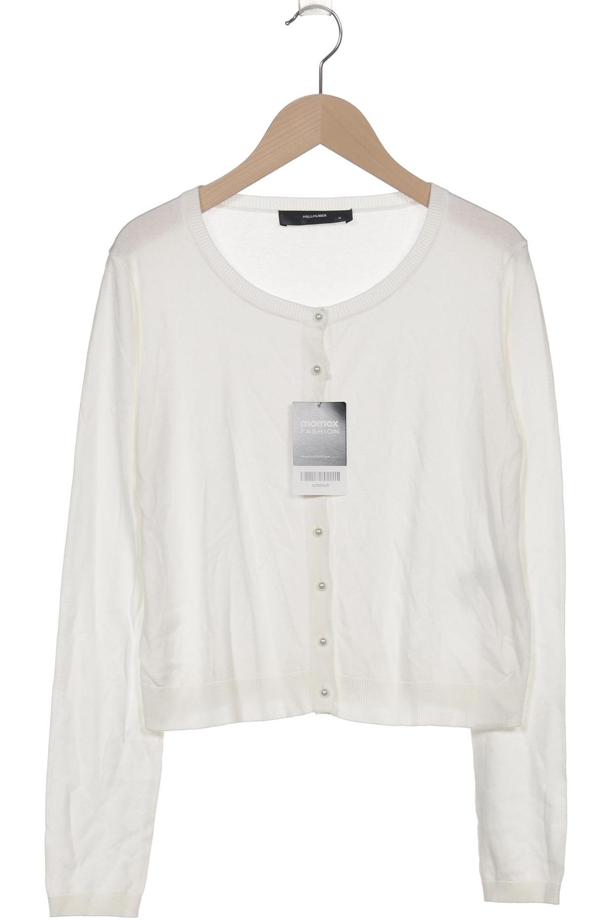 

Hallhuber Damen Strickjacke, weiß, Gr. 38
