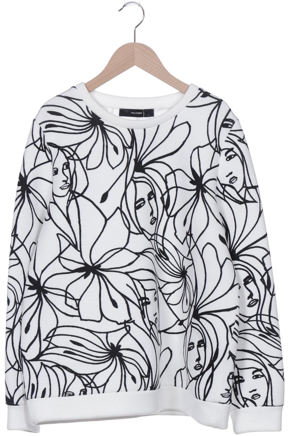 

Hallhuber Damen Sweatshirt, weiß, Gr. 42