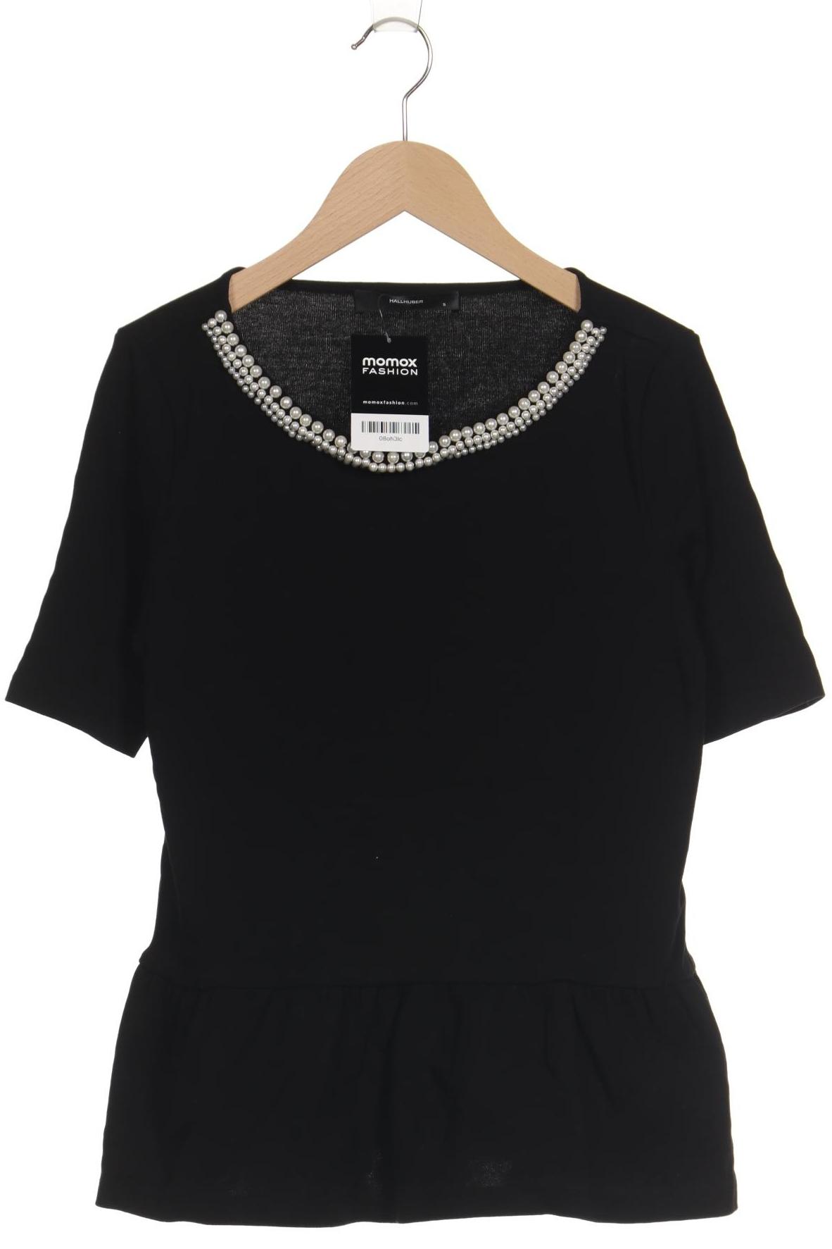 

Hallhuber Damen T-Shirt, schwarz, Gr. 36