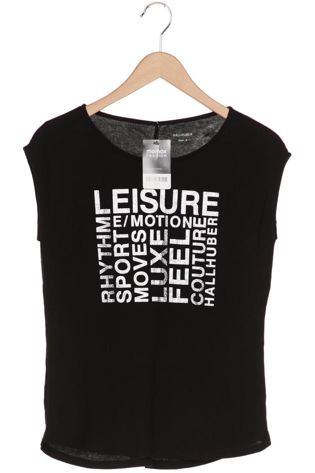 

Hallhuber Damen T-Shirt, schwarz, Gr. 36