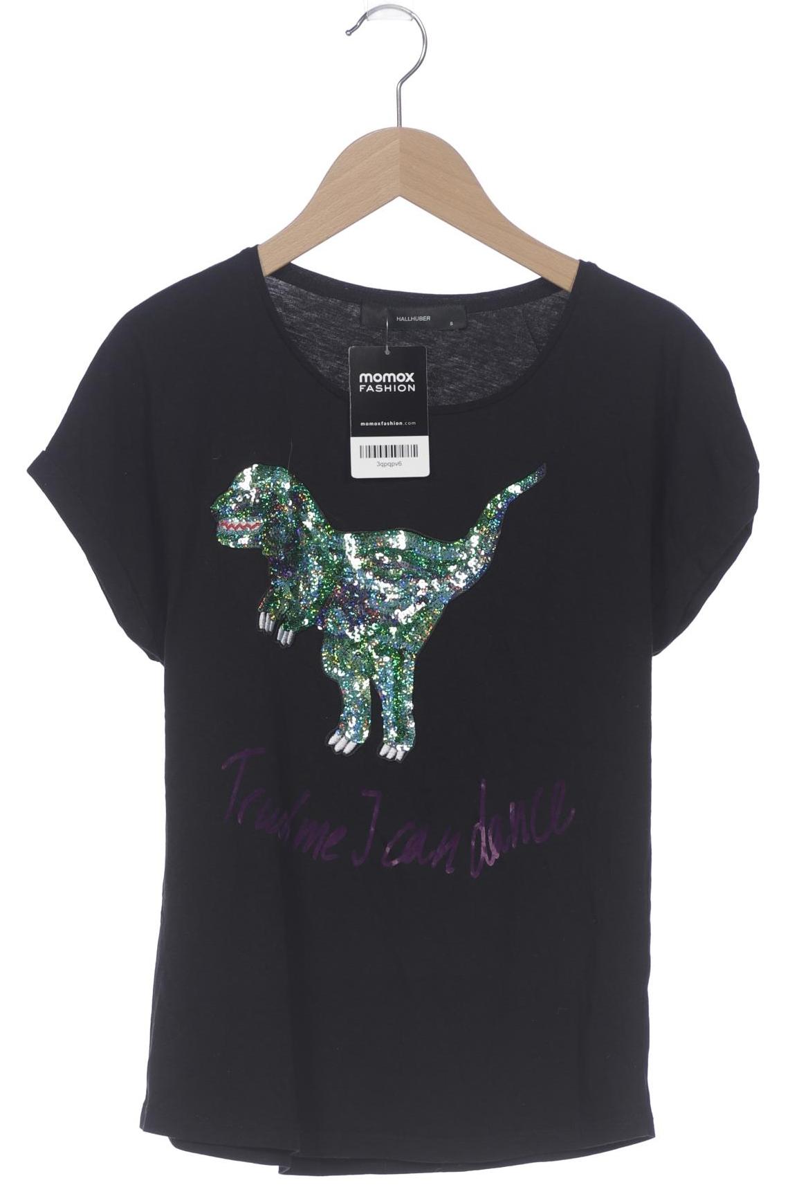 

Hallhuber Damen T-Shirt, schwarz, Gr. 36