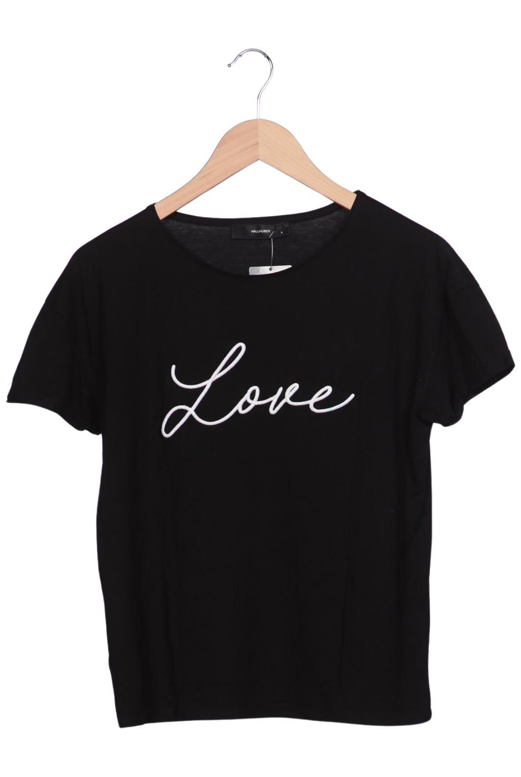 

Hallhuber Damen T-Shirt, schwarz, Gr. 36