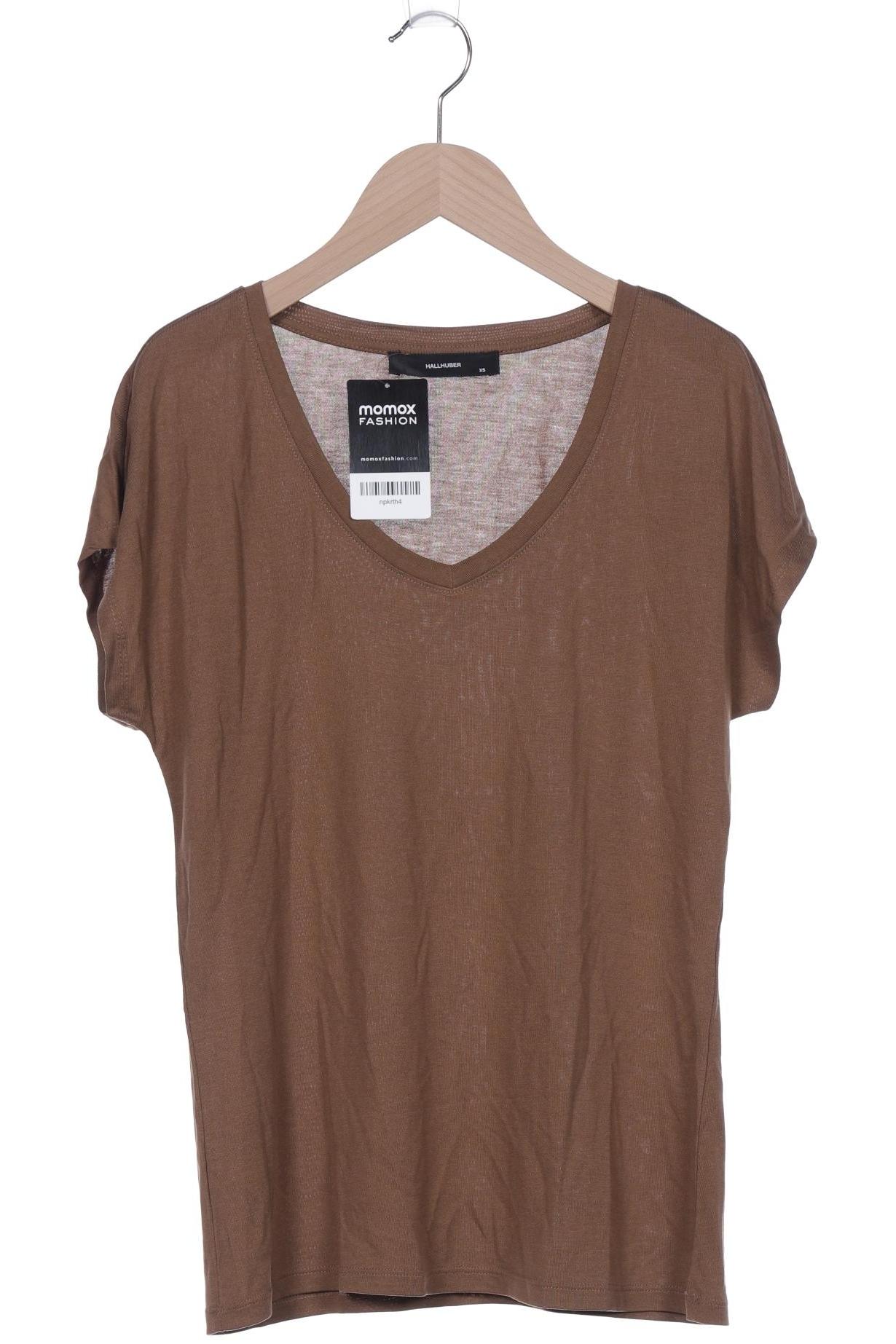 

Hallhuber Damen T-Shirt, braun, Gr. 34