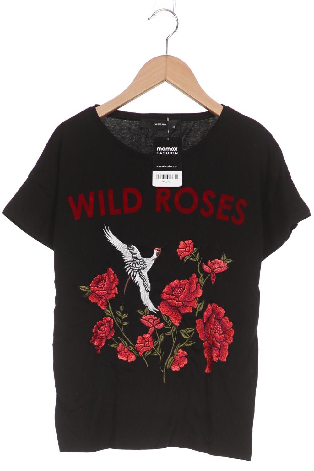 

Hallhuber Damen T-Shirt, schwarz, Gr. 34