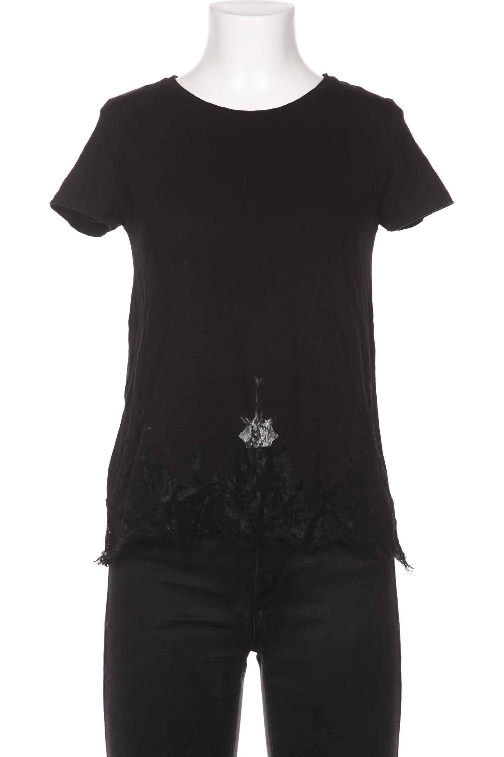 

Hallhuber Damen T-Shirt, schwarz, Gr. 36
