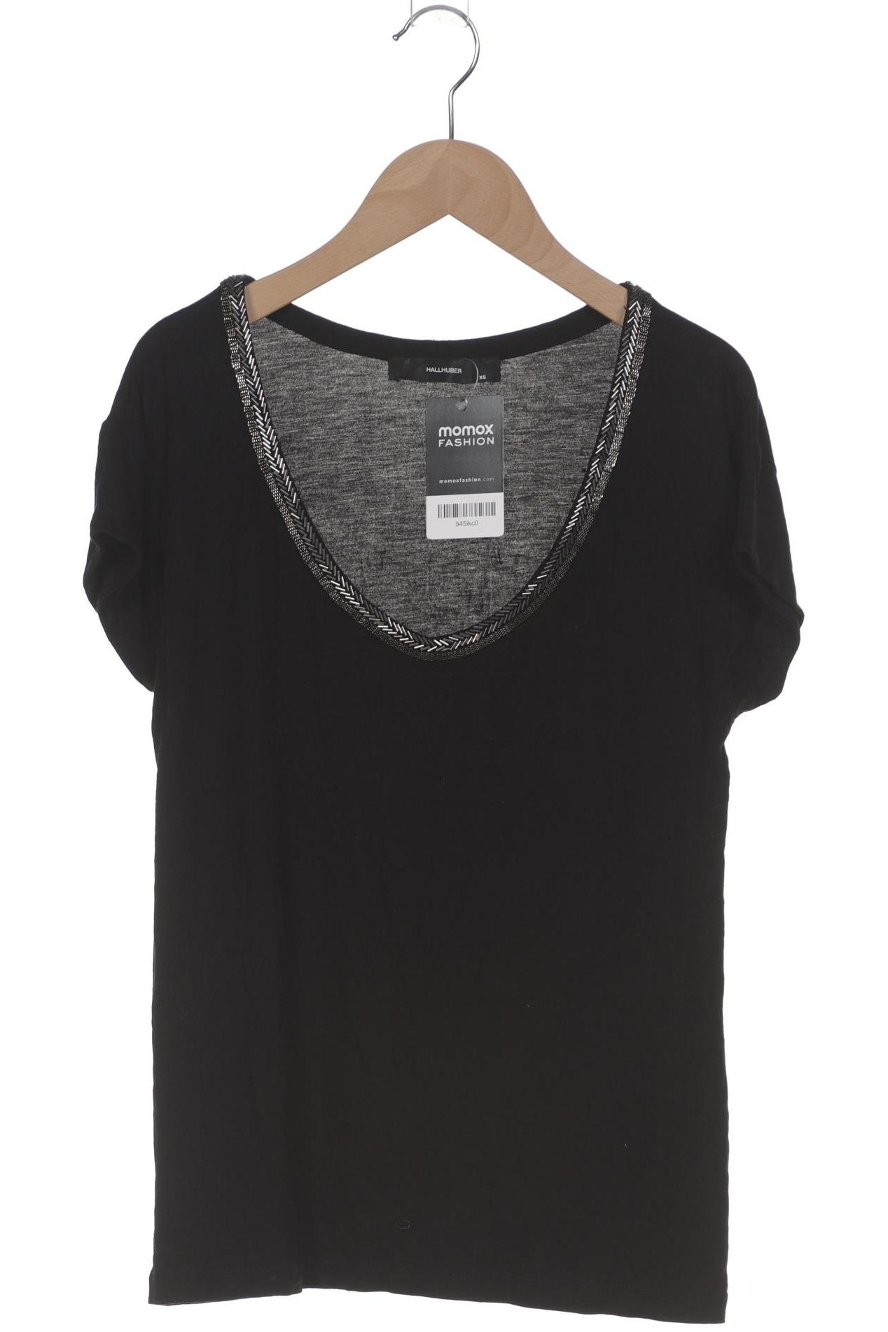 

Hallhuber Damen T-Shirt, schwarz, Gr. 34