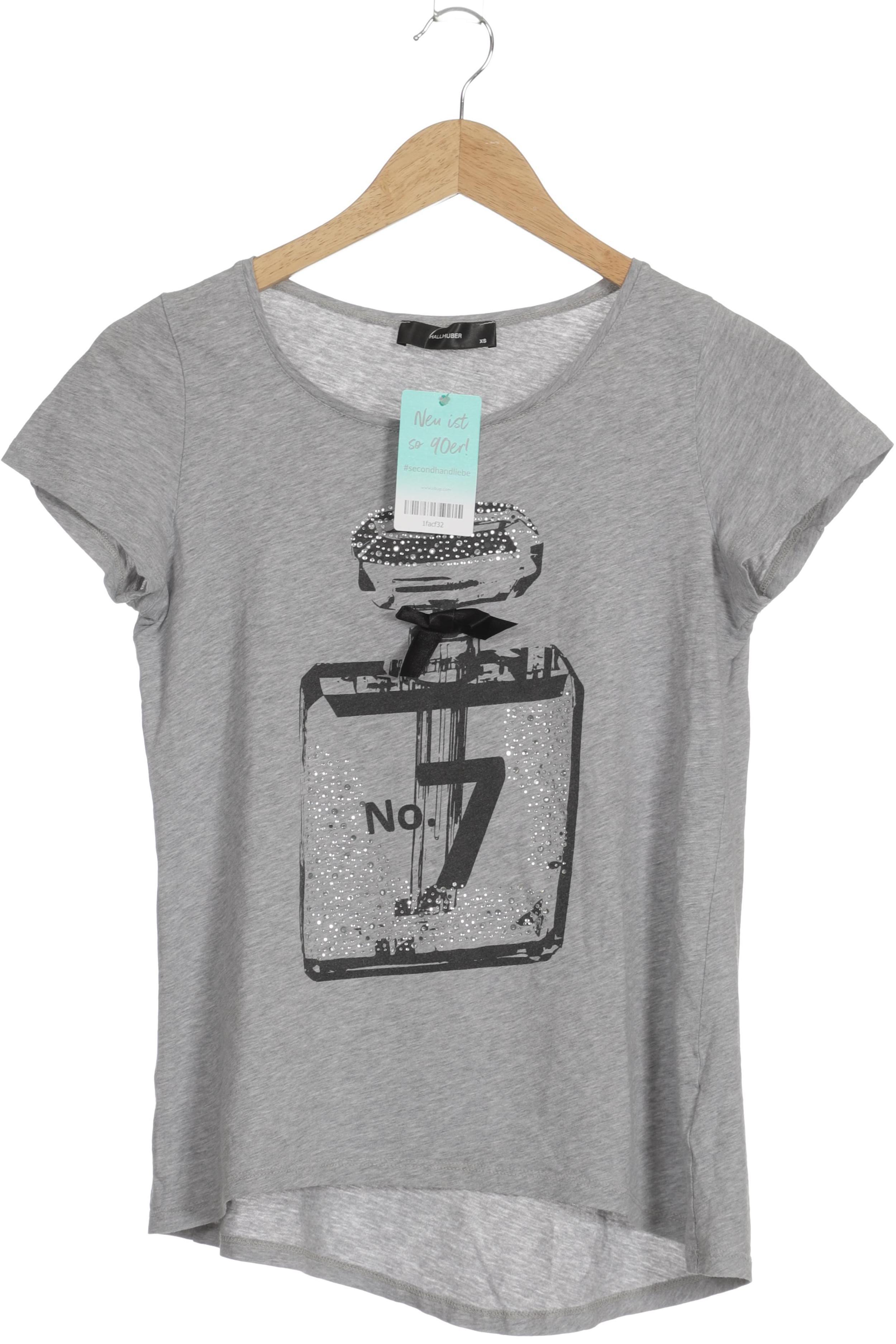 

Hallhuber Damen T-Shirt, silber, Gr.