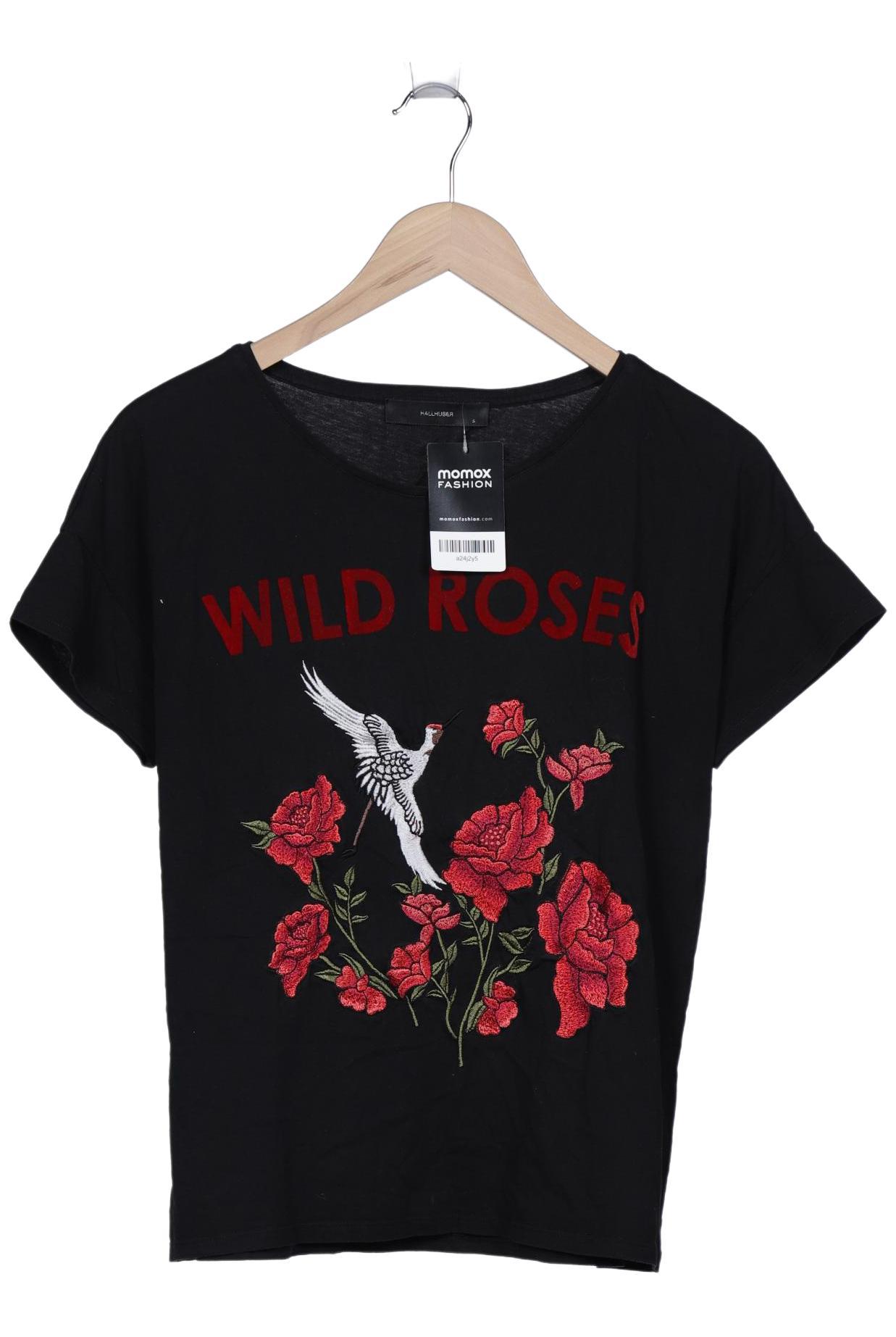 

Hallhuber Damen T-Shirt, schwarz, Gr. 36