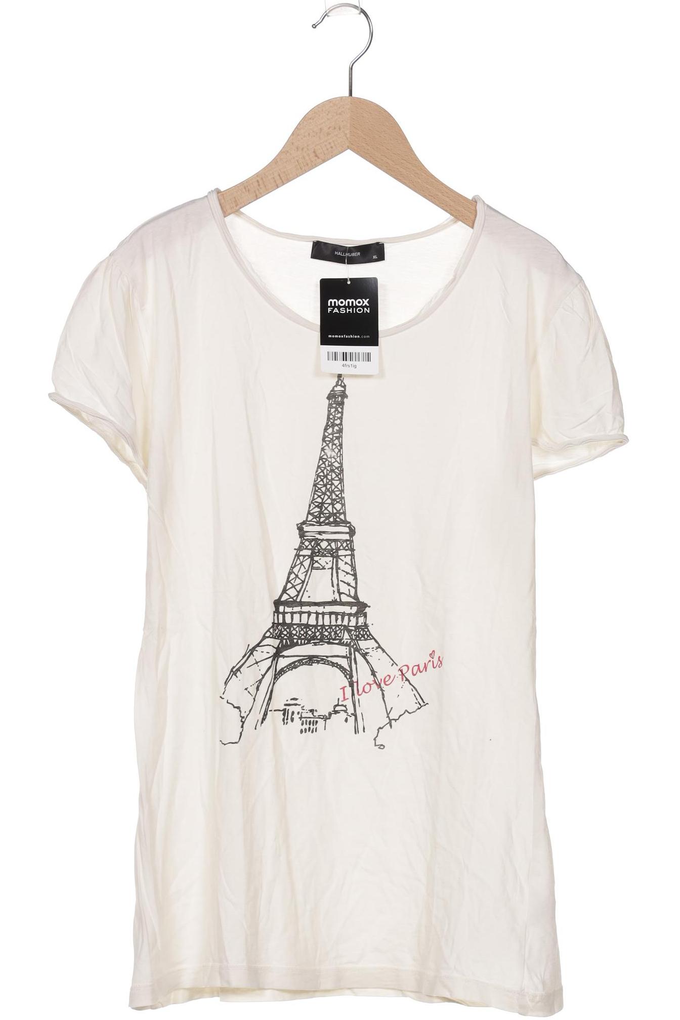 

Hallhuber Damen T-Shirt, cremeweiß, Gr. 44