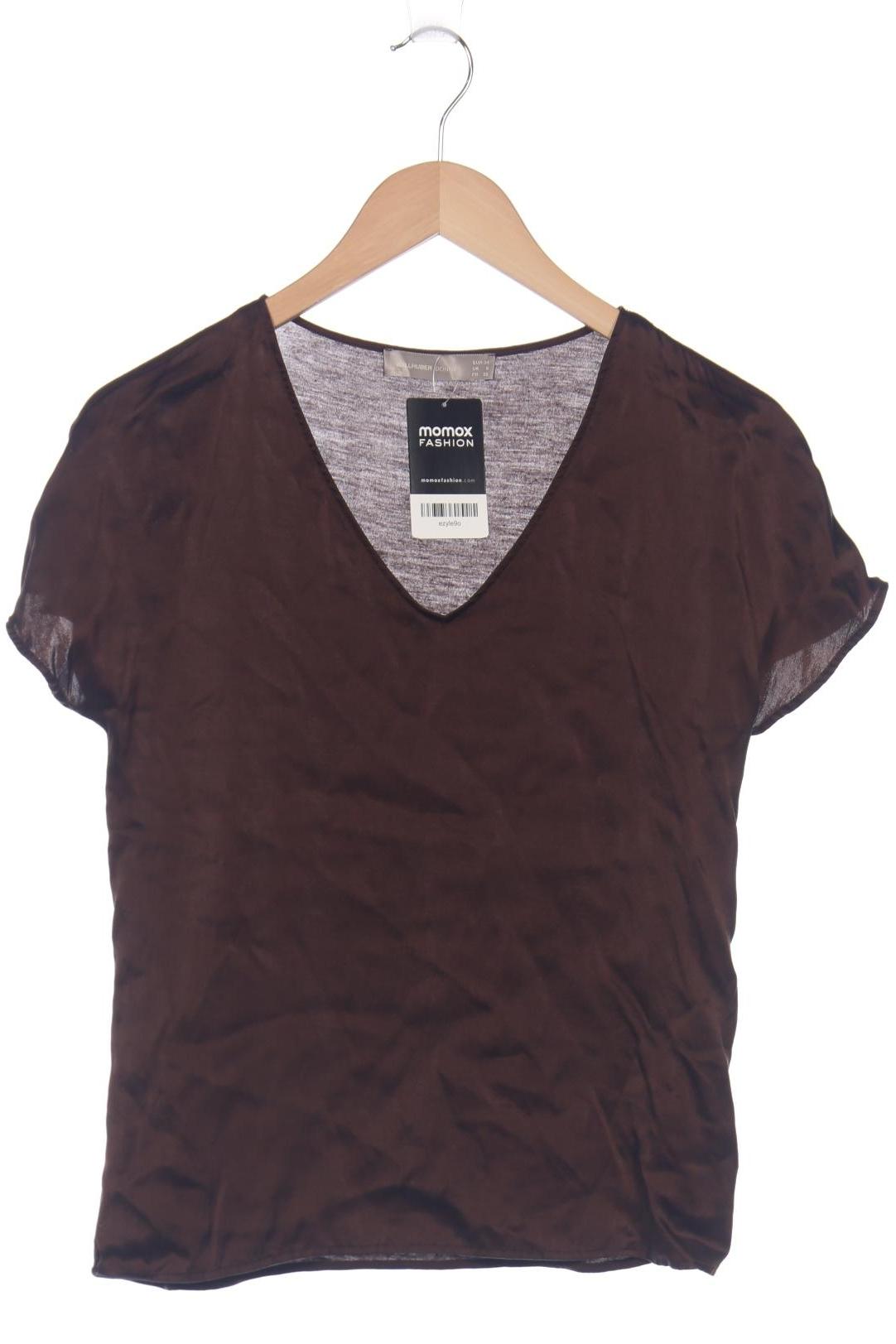 

Hallhuber Damen T-Shirt, braun, Gr. 34