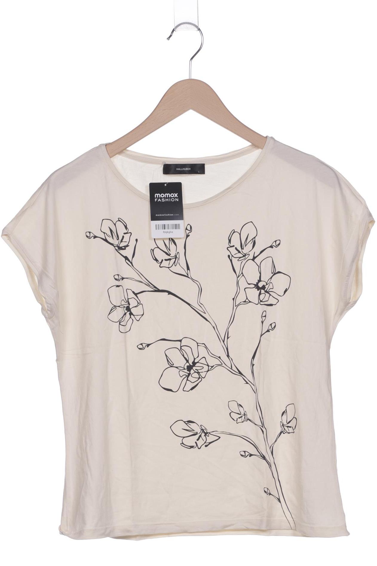 

Hallhuber Damen T-Shirt, cremeweiß, Gr. 42