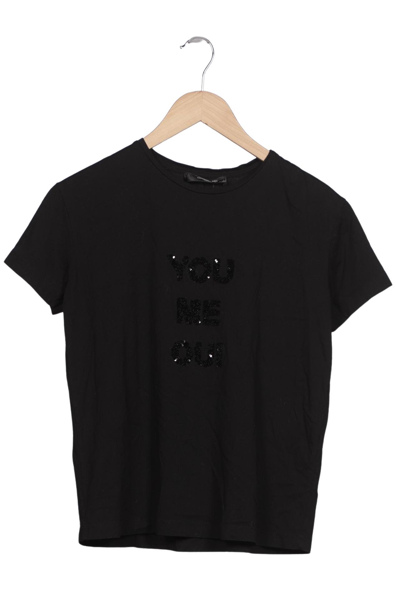 

Hallhuber Damen T-Shirt, schwarz, Gr. 36