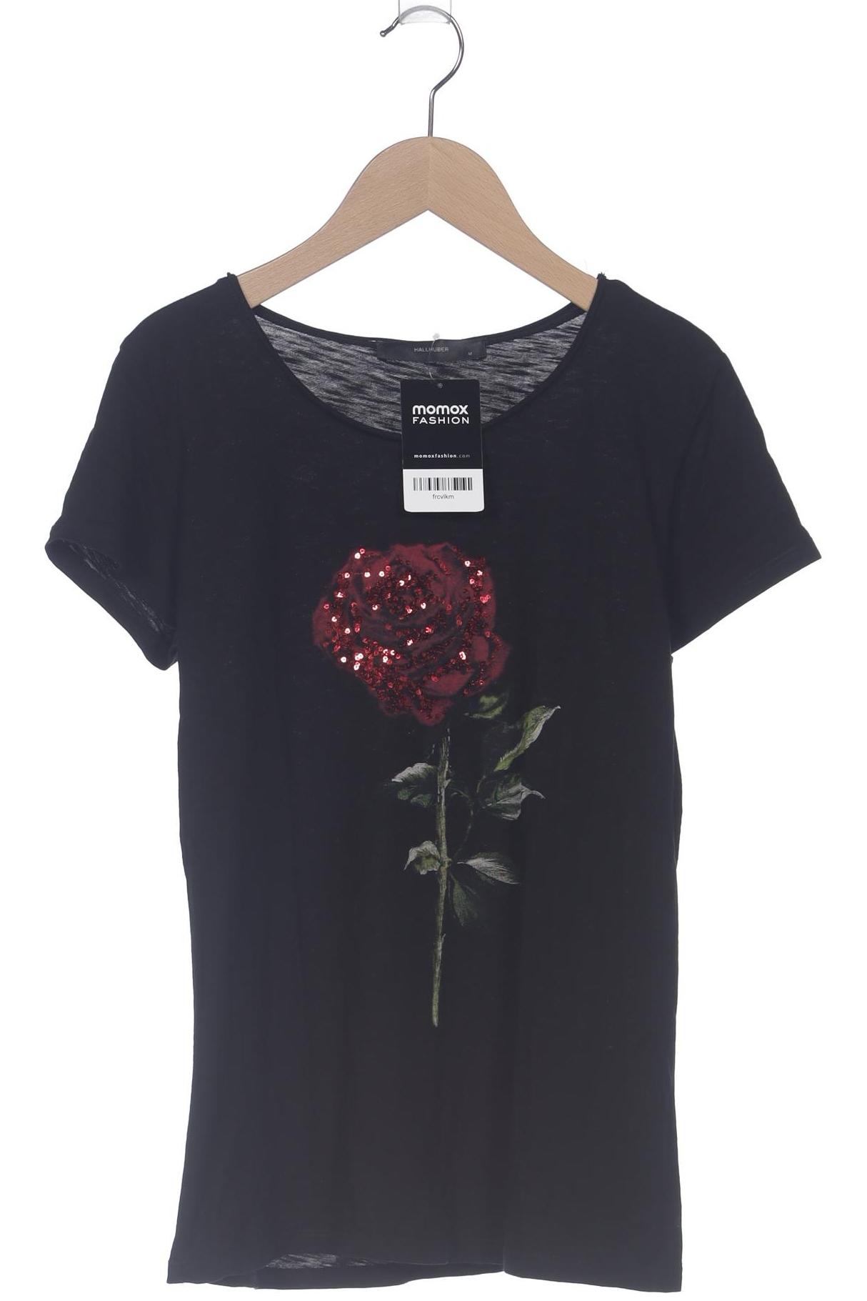 

Hallhuber Damen T-Shirt, schwarz, Gr. 38