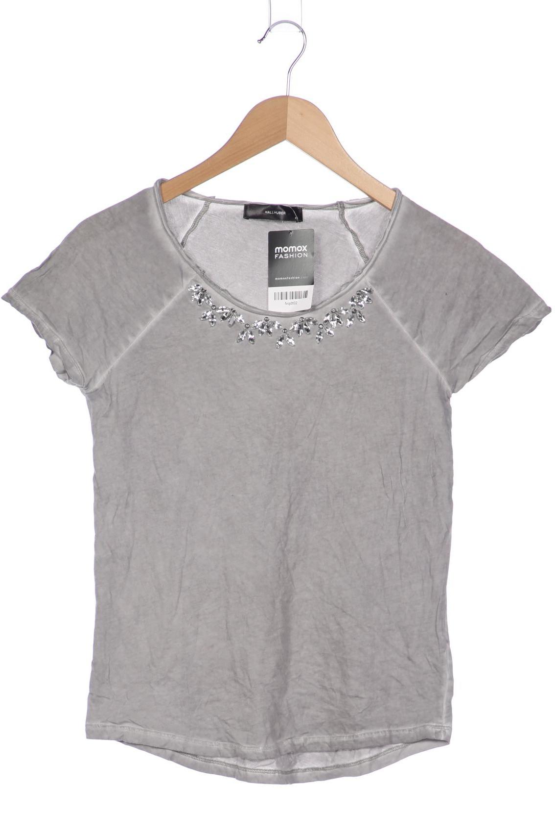 

Hallhuber Damen T-Shirt, grau, Gr. 34