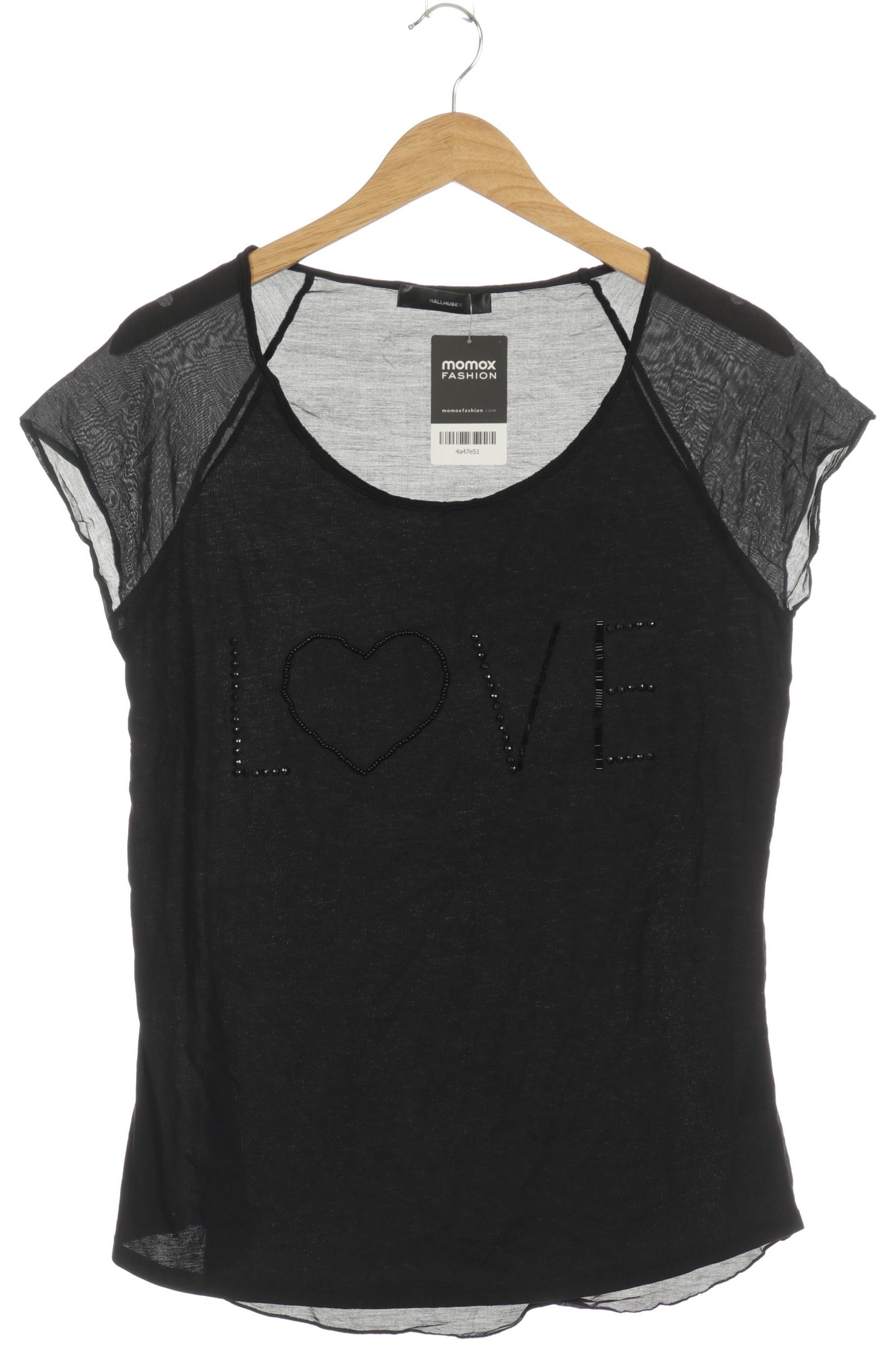 

Hallhuber Damen T-Shirt, schwarz, Gr. 42