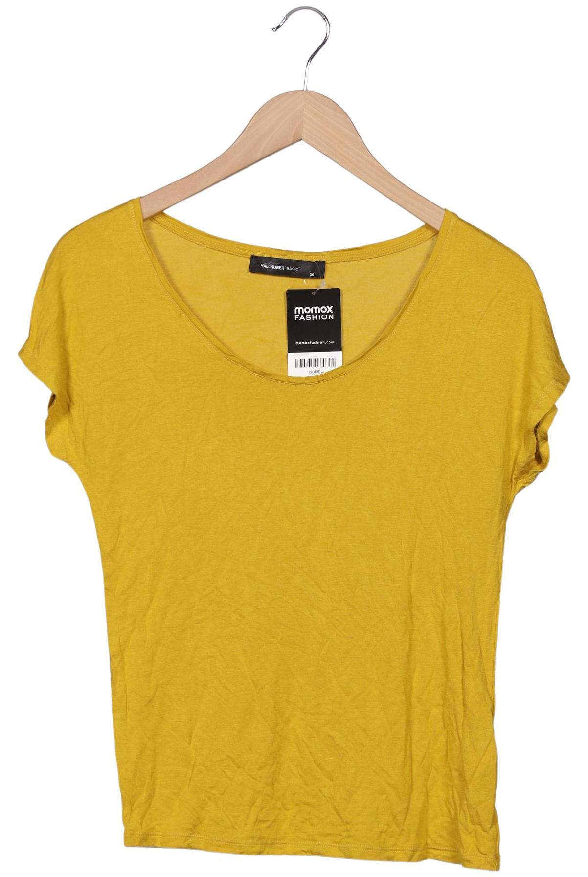 

Hallhuber Damen T-Shirt, gelb, Gr. 34