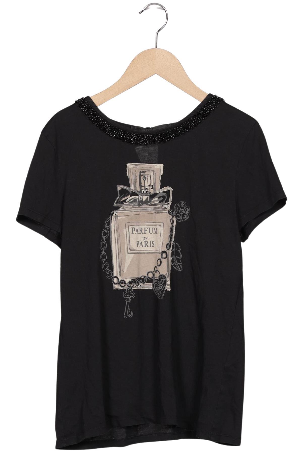 

Hallhuber Damen T-Shirt, schwarz, Gr. 36
