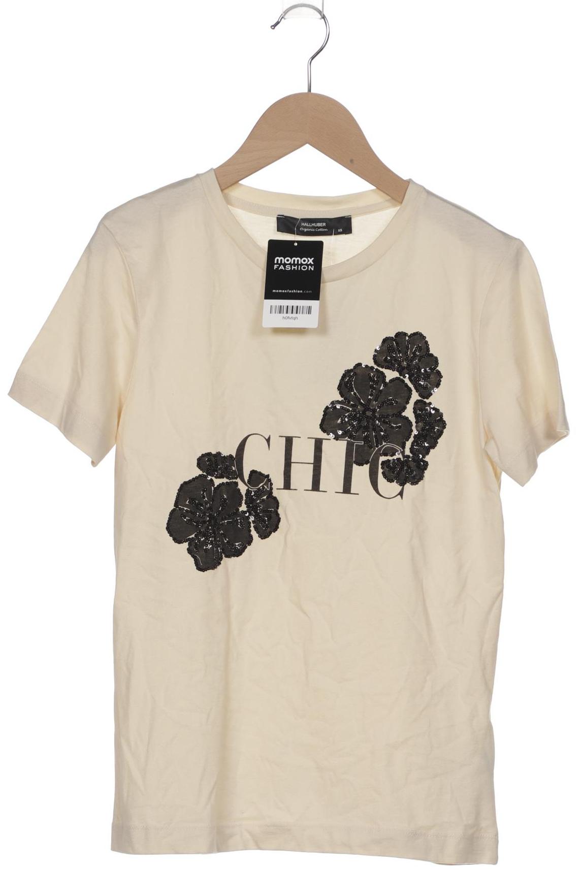

Hallhuber Damen T-Shirt, cremeweiß, Gr. 34