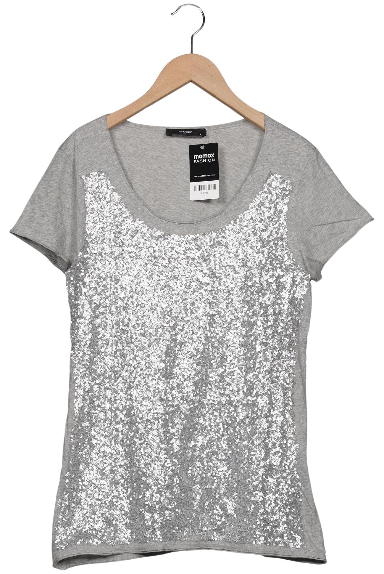 

Hallhuber Damen T-Shirt, grau, Gr. 42