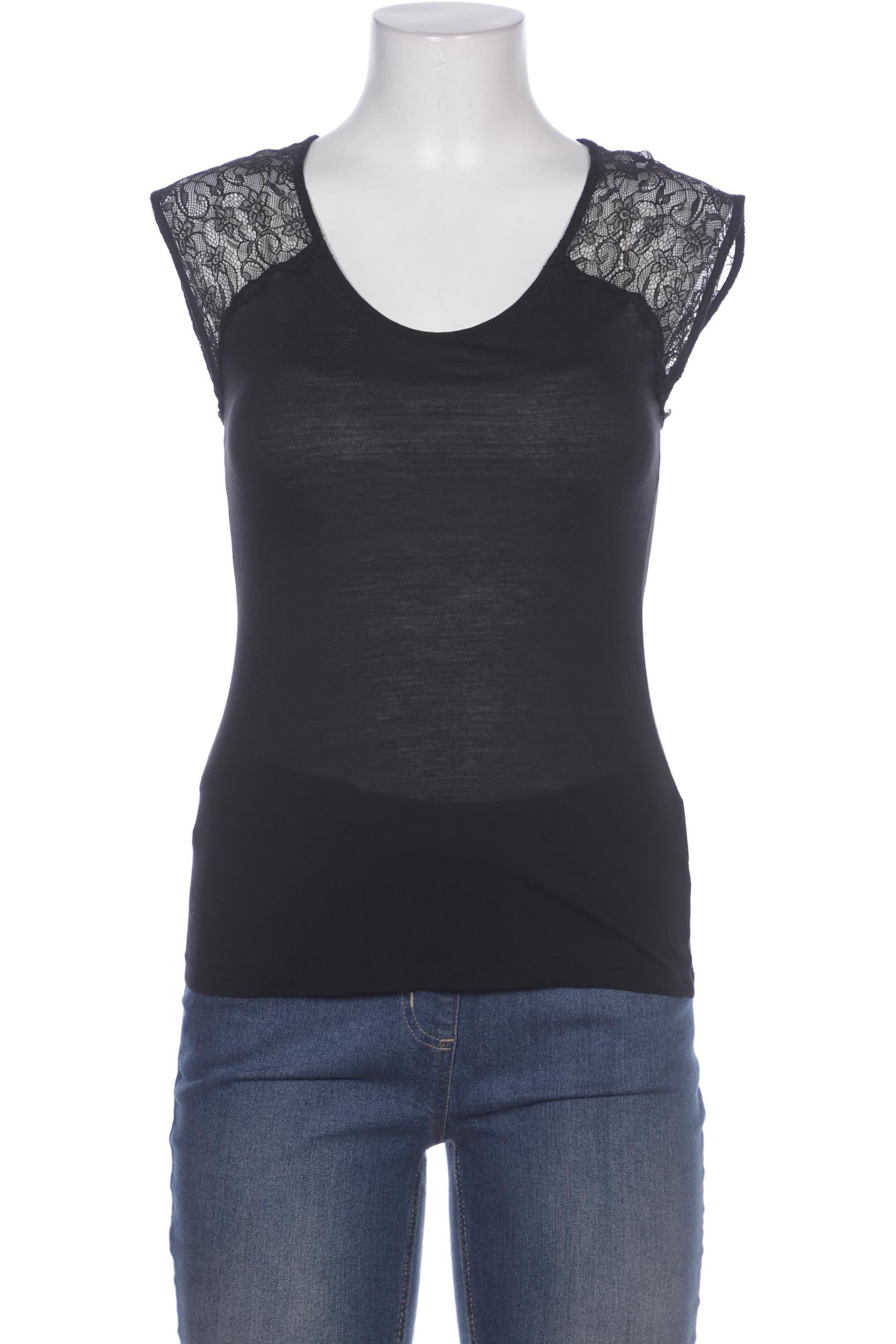 

Hallhuber Damen T-Shirt, schwarz, Gr. 36