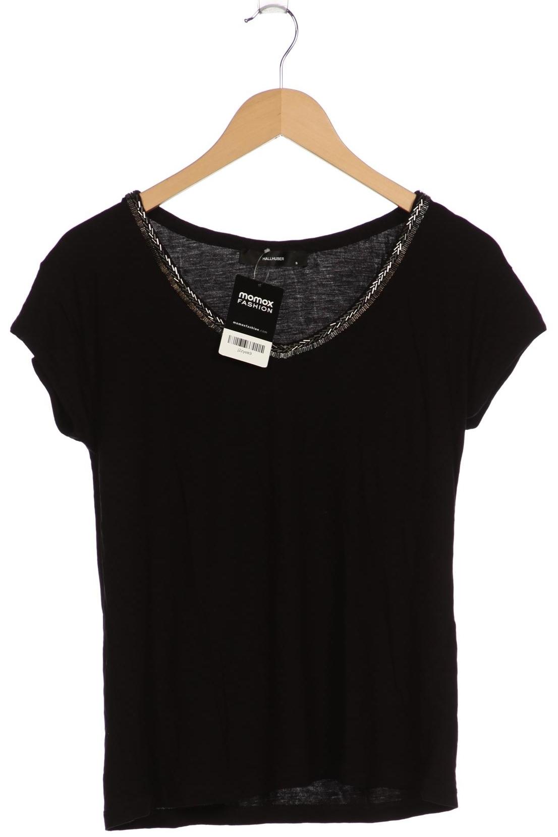 

Hallhuber Damen T-Shirt, schwarz, Gr. 36