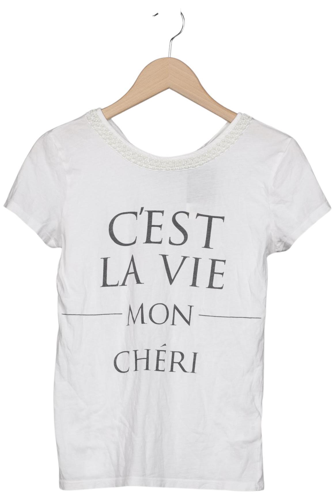 

Hallhuber Damen T-Shirt, weiß, Gr. 36