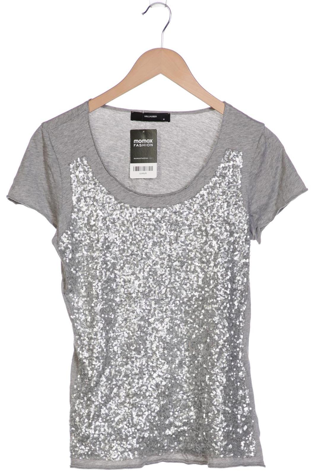 

Hallhuber Damen T-Shirt, grau, Gr. 38