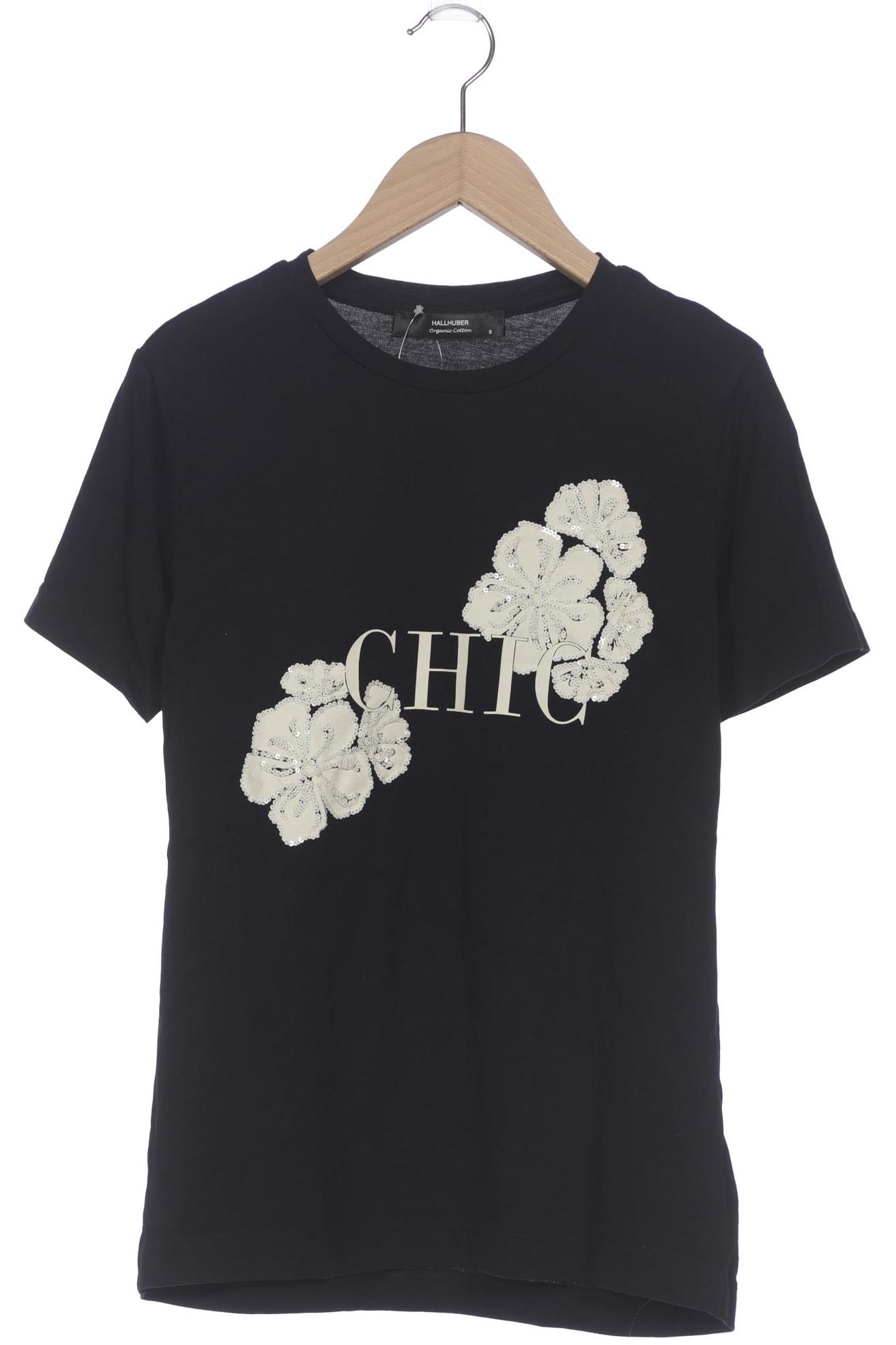 

Hallhuber Damen T-Shirt, schwarz, Gr. 36