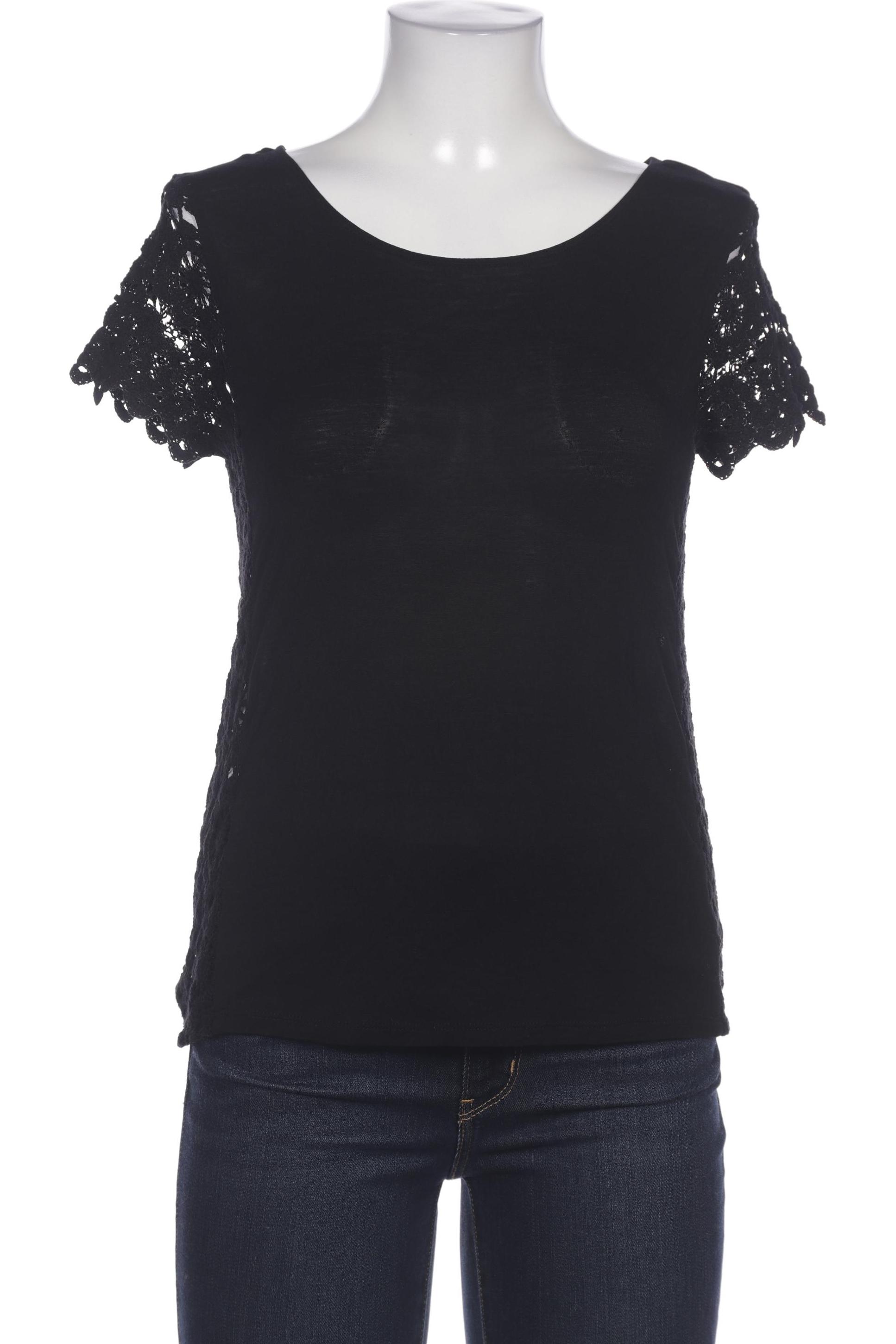 

Hallhuber Damen T-Shirt, schwarz, Gr. 36